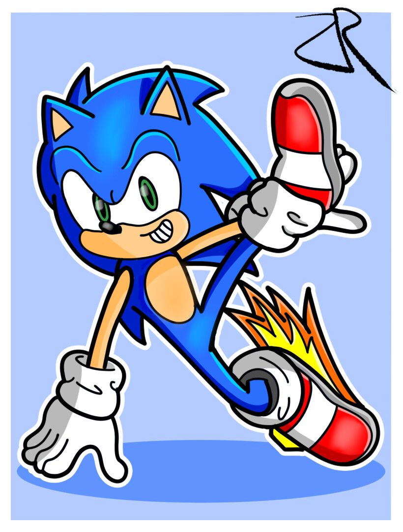 ArtStation - 2020 Art: #47 - Sonic The Hedgehog!