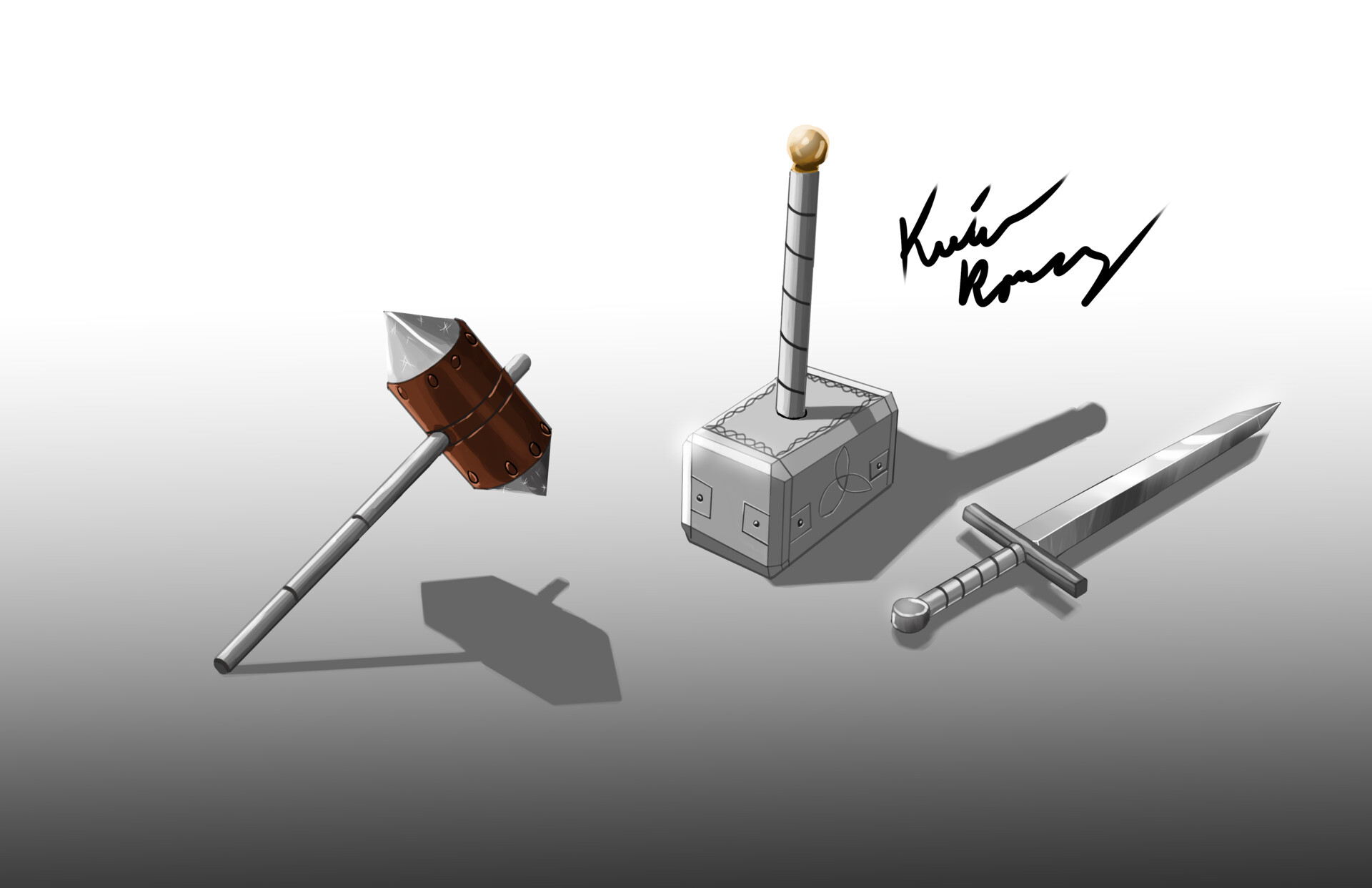 ArtStation - Rendered Weapons