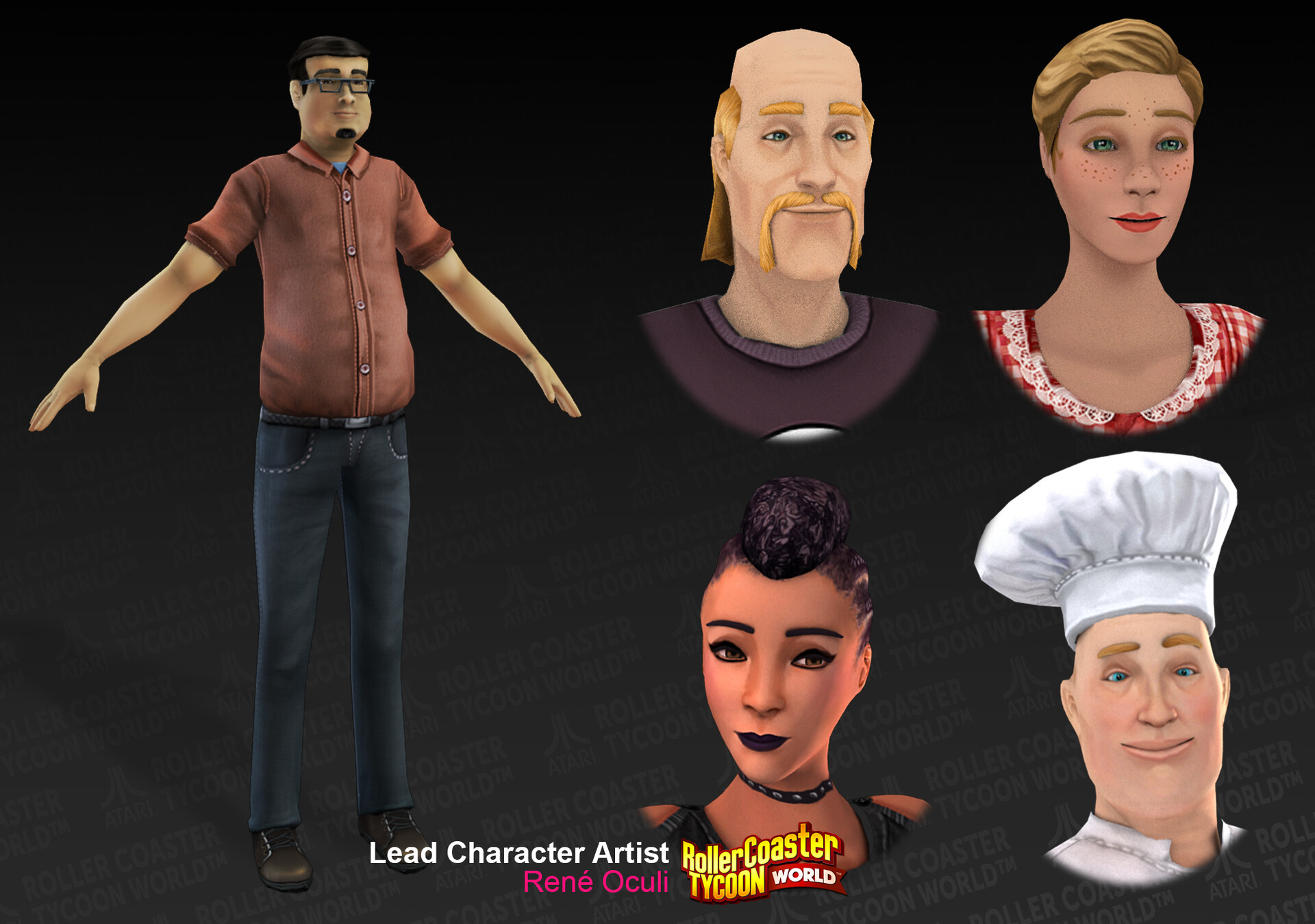 ArtStation - Characters Roller Coaster Tycoon World