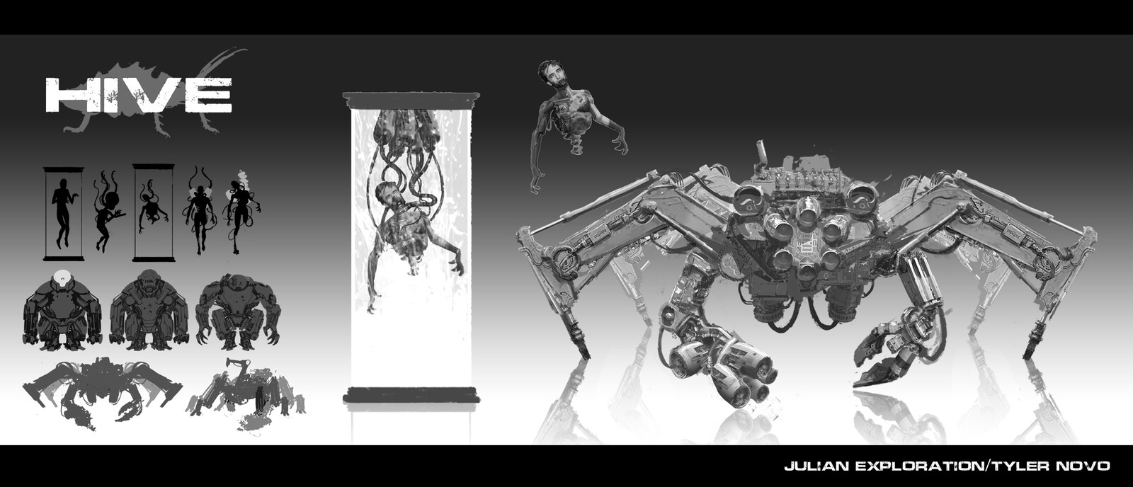 I had this idea in my head that the teams pilot was injured to the point he is only kept alive by a stasis pod and tech modifications that allow him to interface with the teams mech and ship.