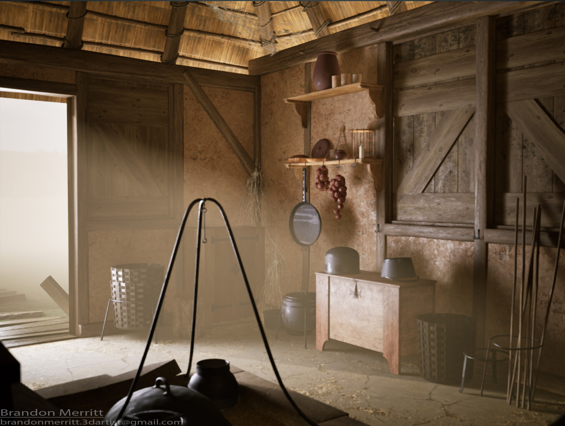 ArtStation - Medieval Hut