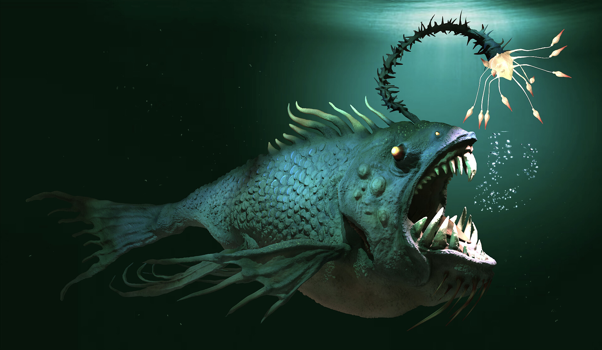 ArtStation - Omegus Swallous (Monster Fish)