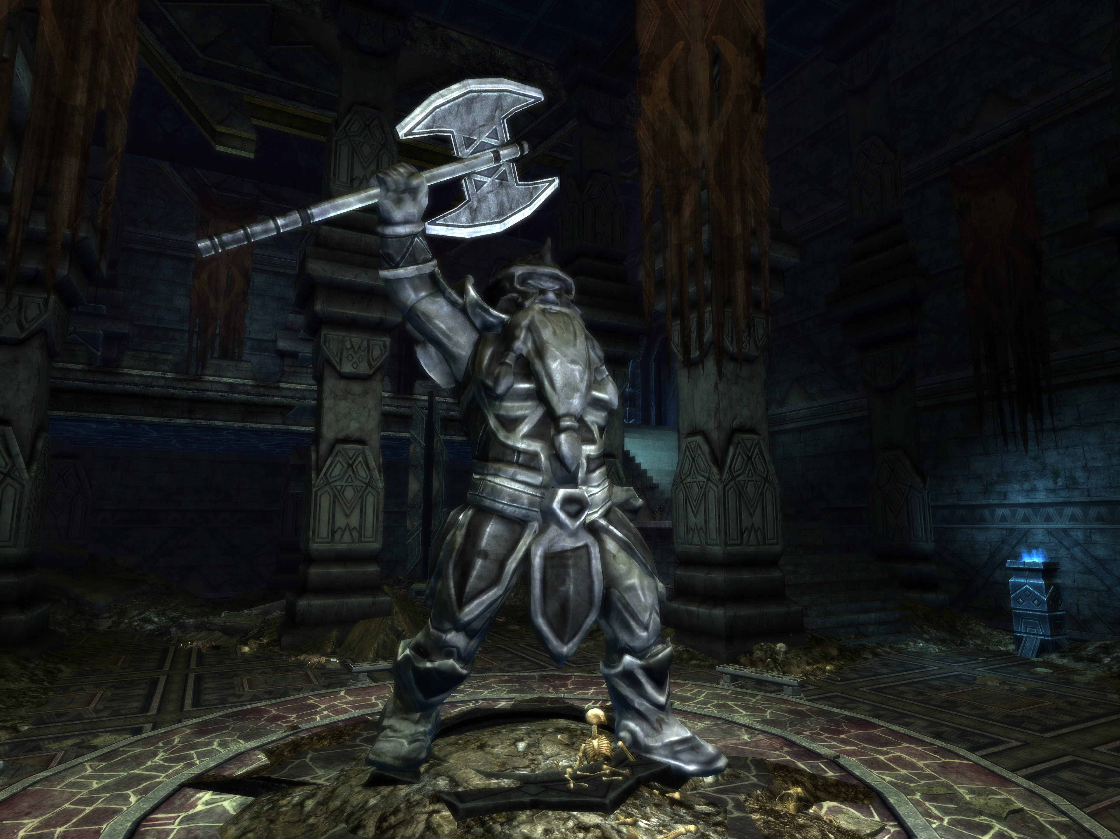In Game Screenshot - Hero Statue Prop