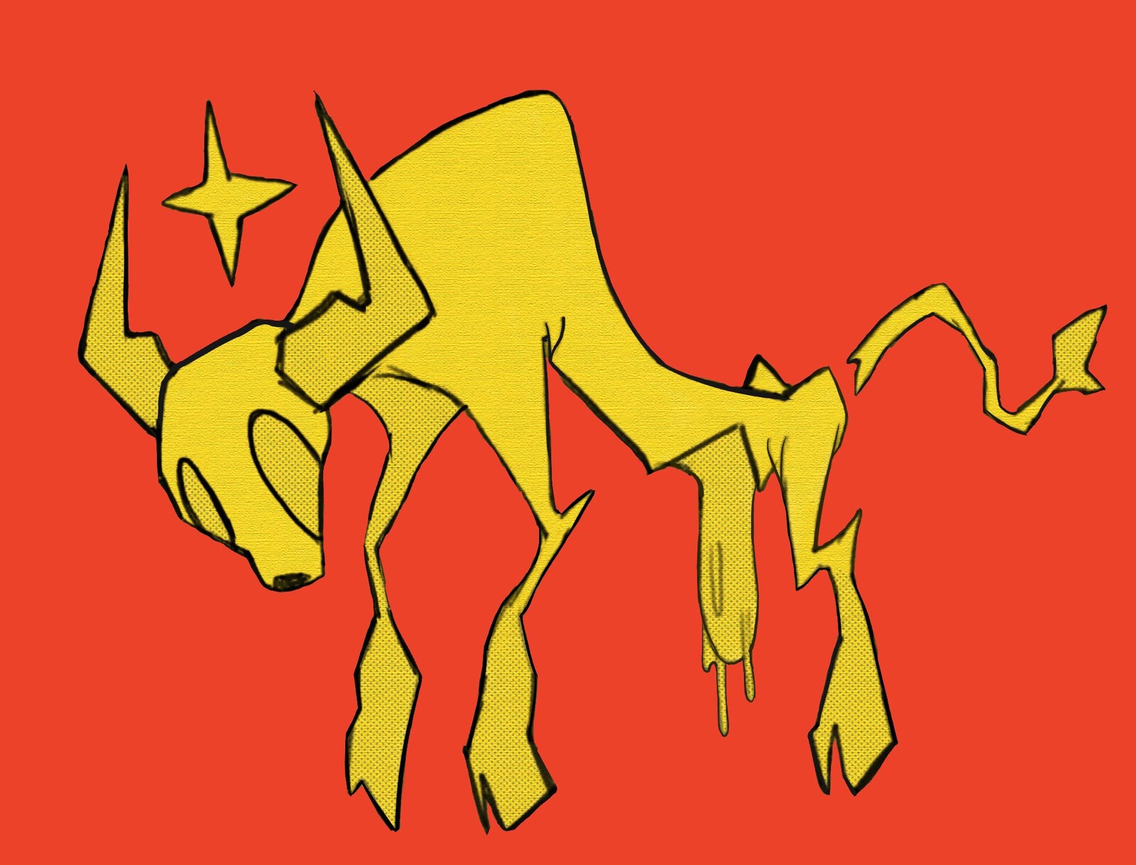 Yellow Death Cow