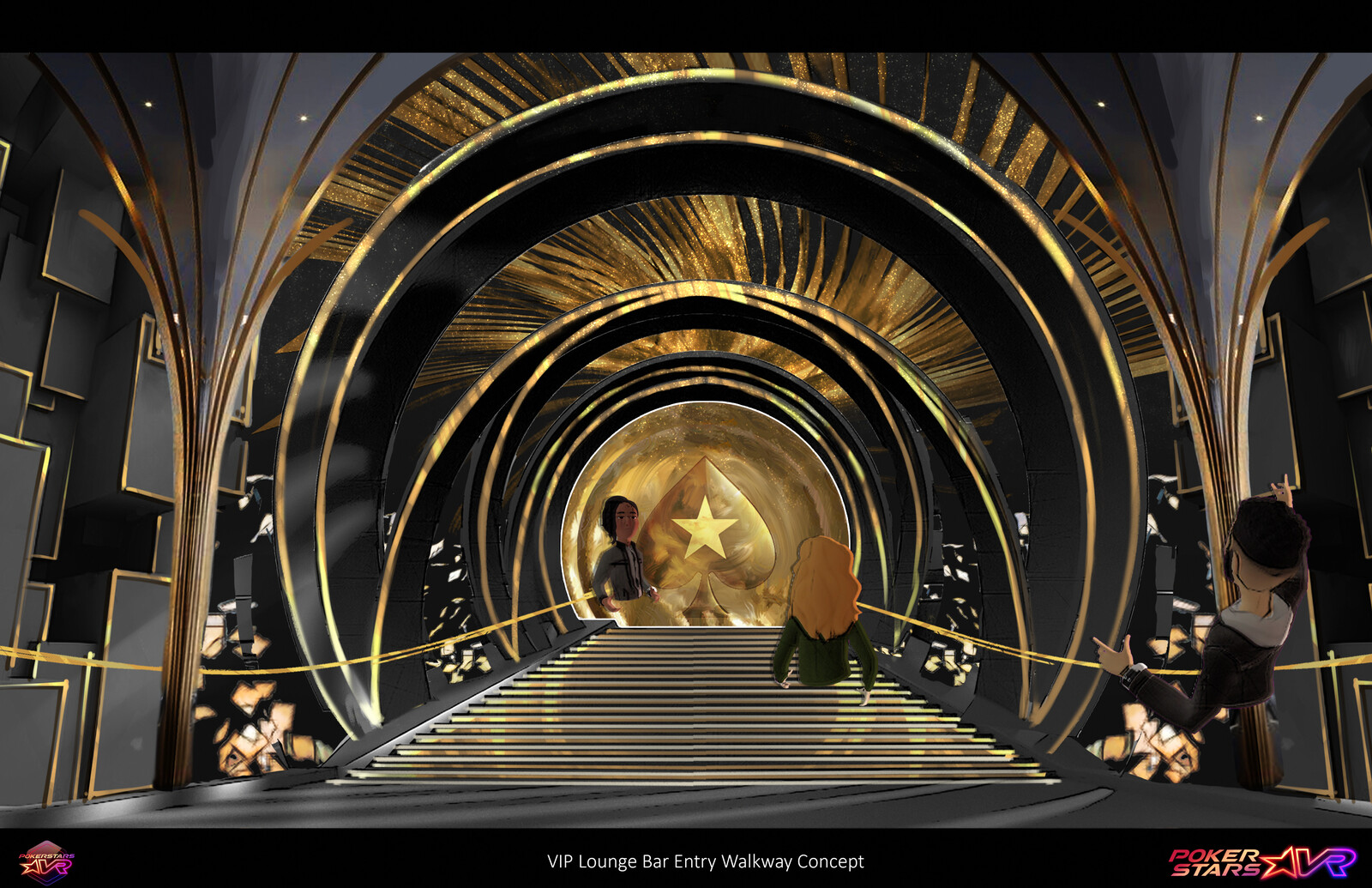 PokerStars VR - Casino One V.I.P. Lounge, Environment concept design