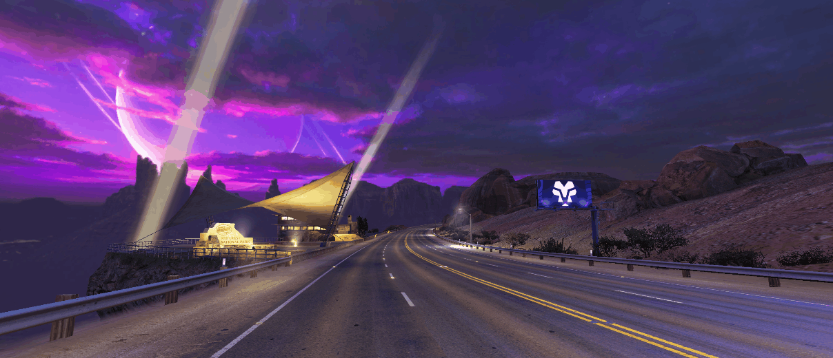 Some of the searchlights I made and animated.