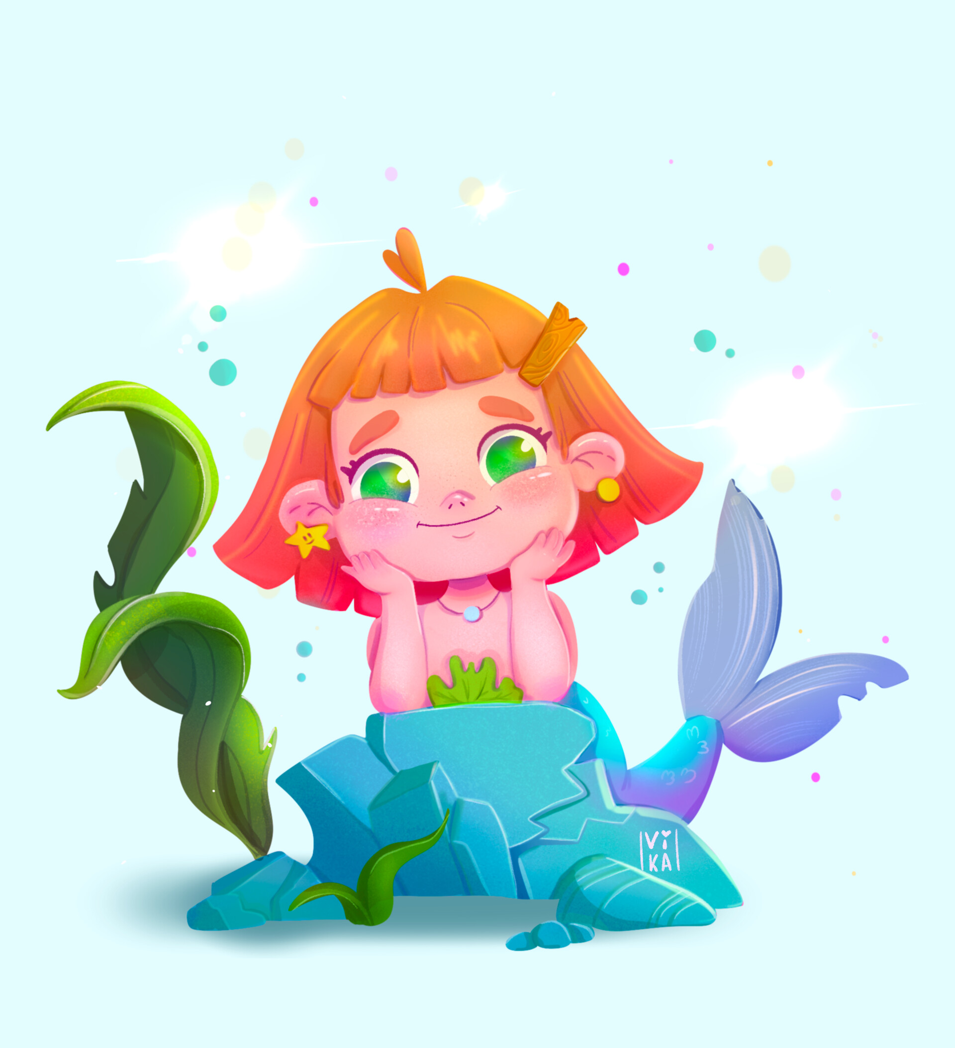 ArtStation Little Mermaid, character, mermay