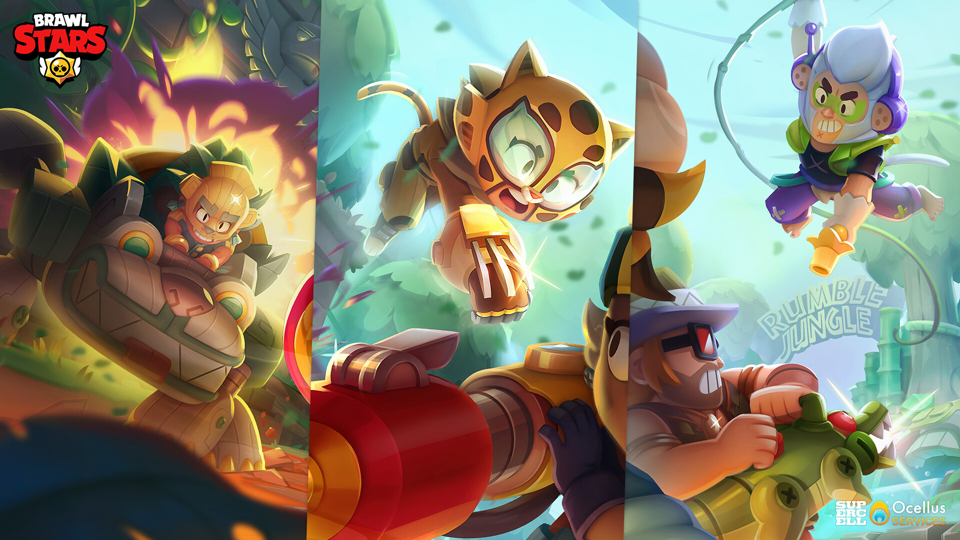Ocellus SERVICES Brawl Stars Season 18 Loading Screen: Rumble Jungle