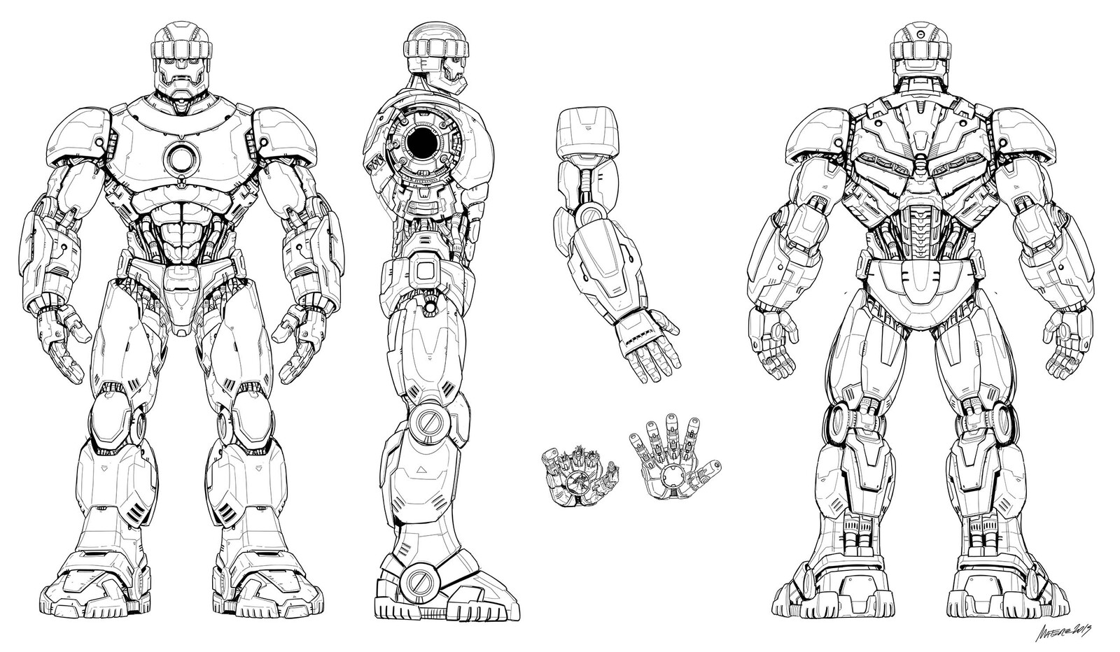 Hasbro Haslab Sentinel Concept Art - Input for 3D sculpt. 
