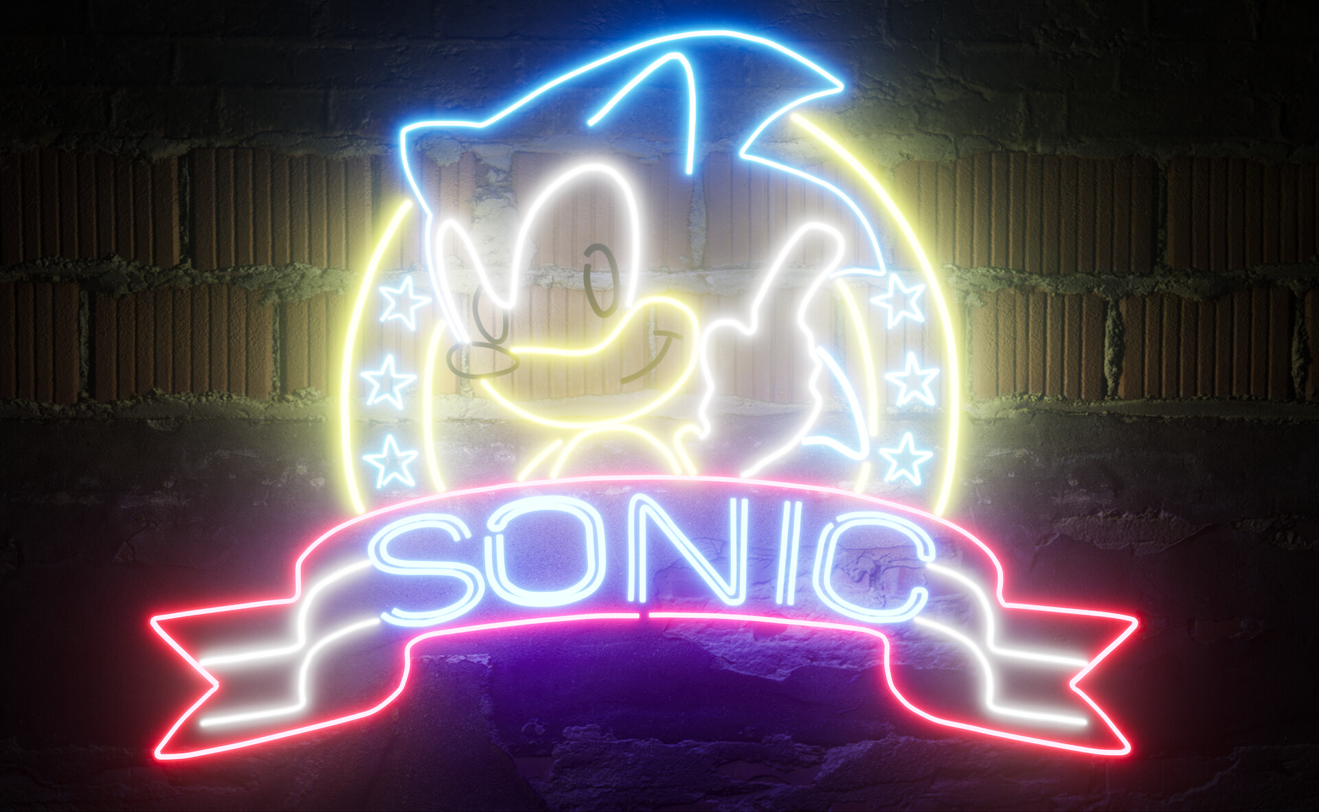 ArtStation - Sonic Neon Sign