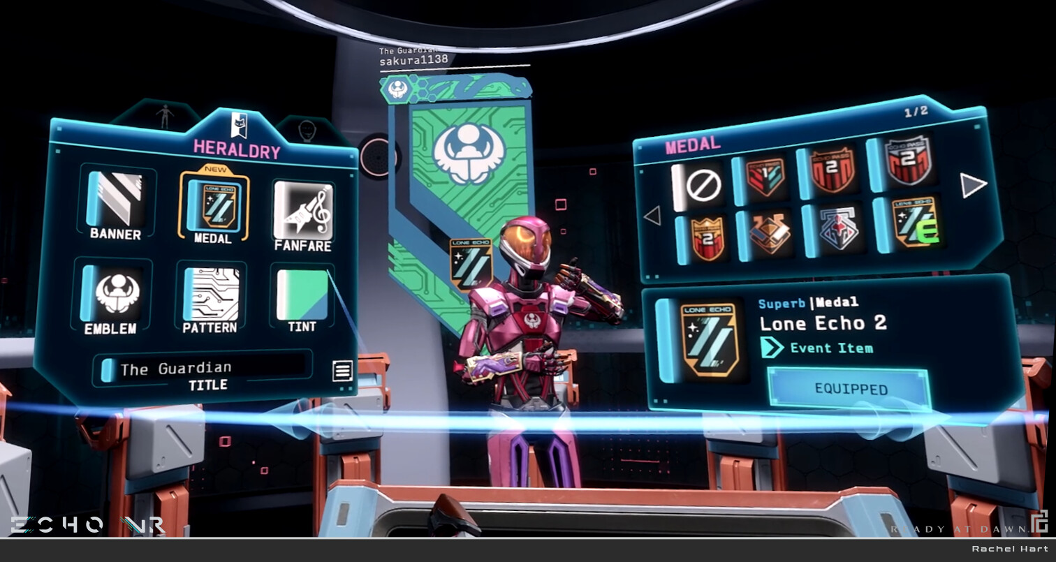 ArtStation - Echo VR Customization UI