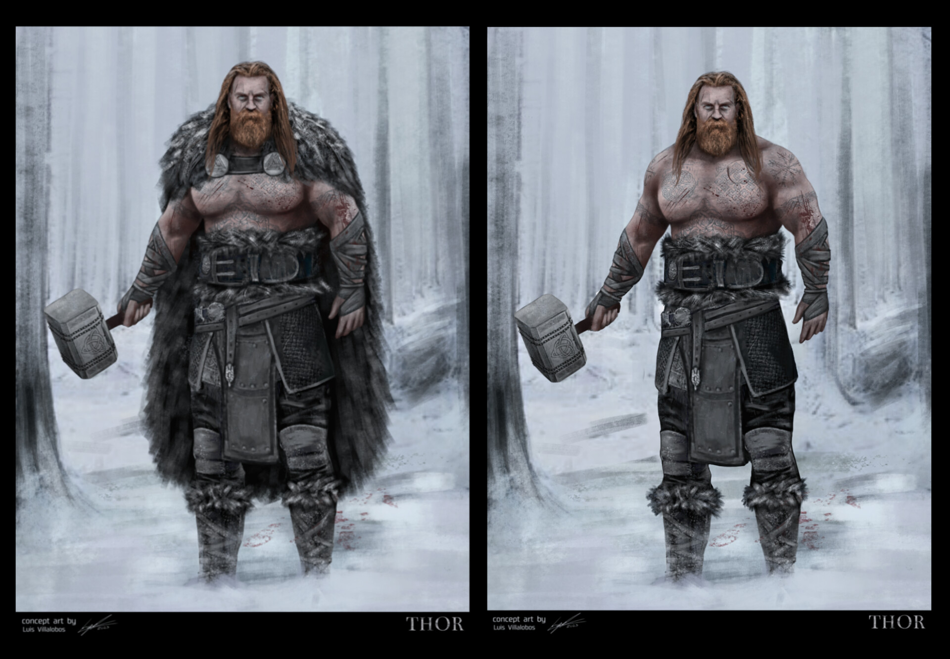 ArtStation - Thor from God of War personal project
