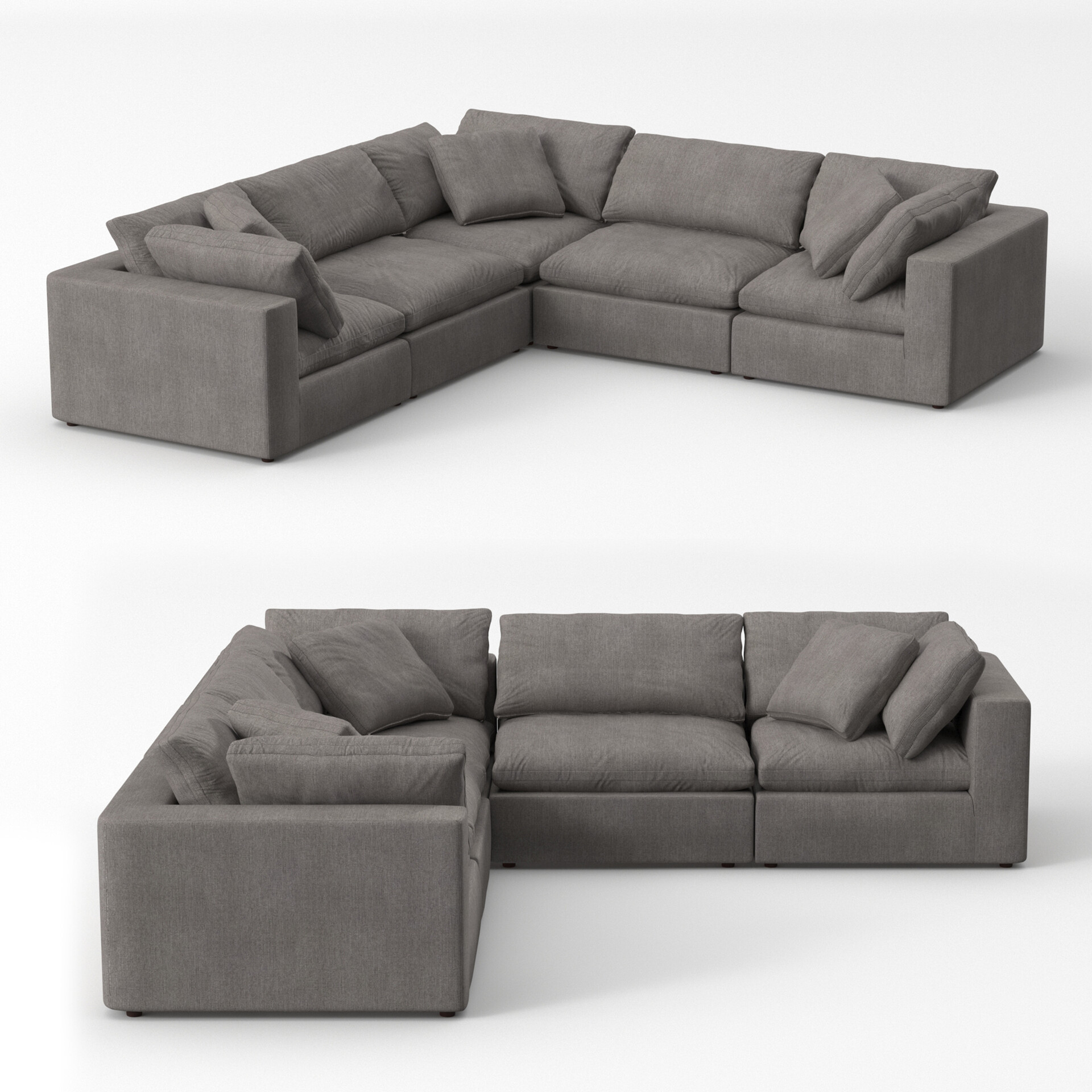 ArtStation Wide Symmetrical Modular Corner Sectional