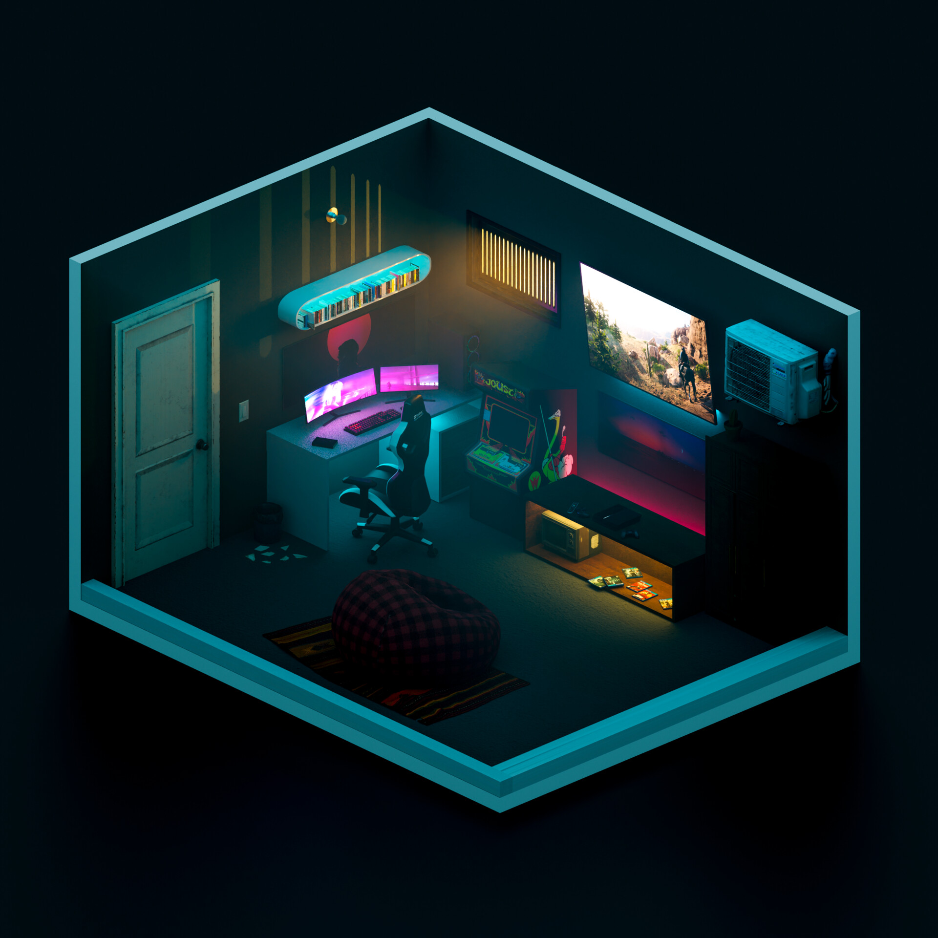 ArtStation - Hyper future room
