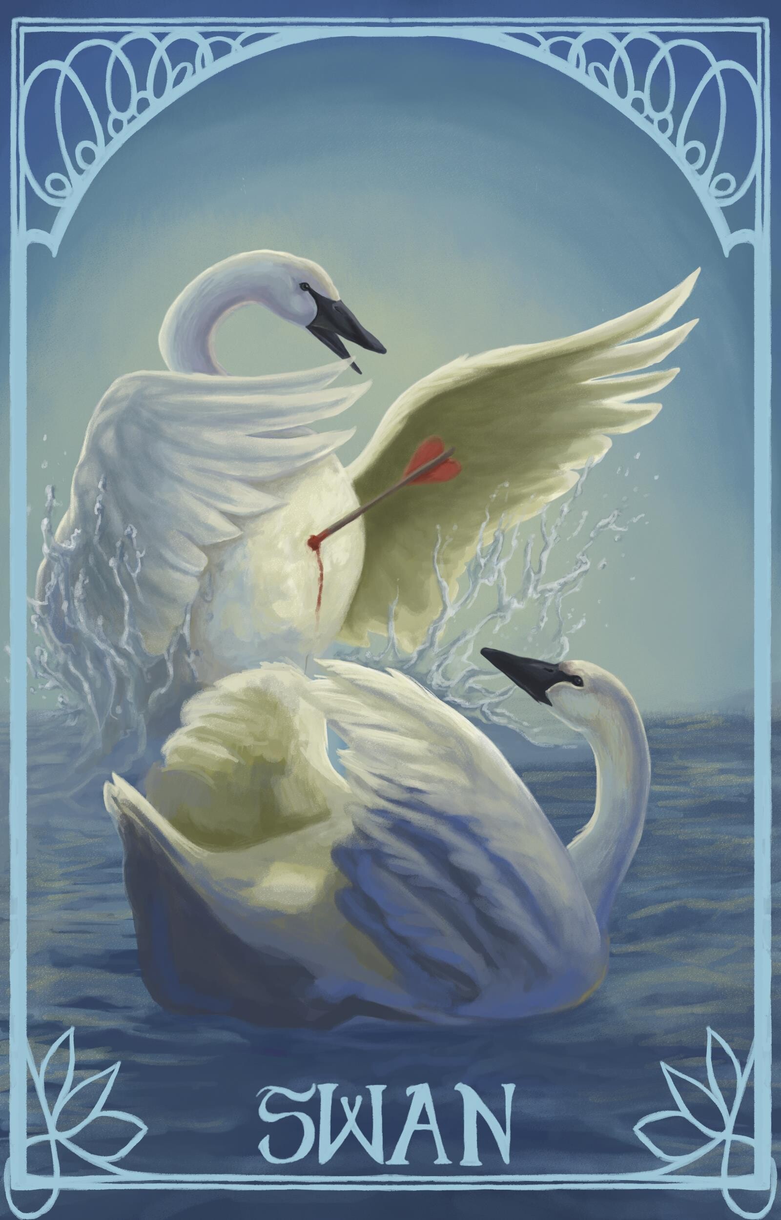ArtStation Swan Oracle Card