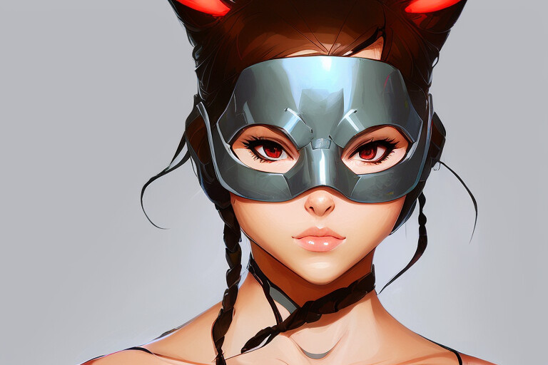 ArtStation - girl in the iron mask