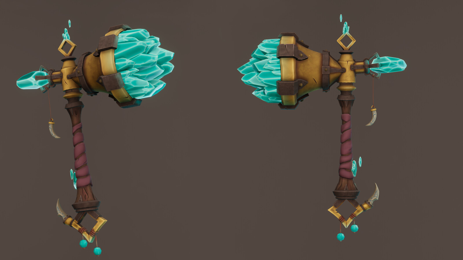 Eloy Caro Handpainted Reluctant King Hammer