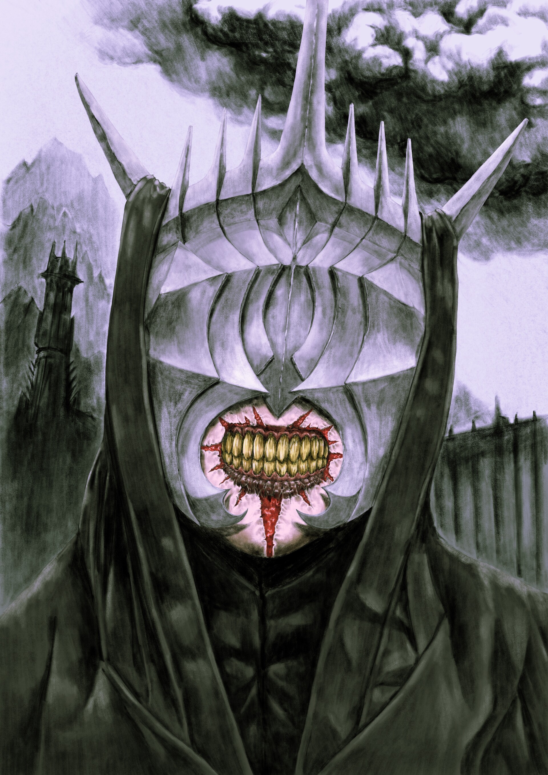 Artstation mouth of sauron