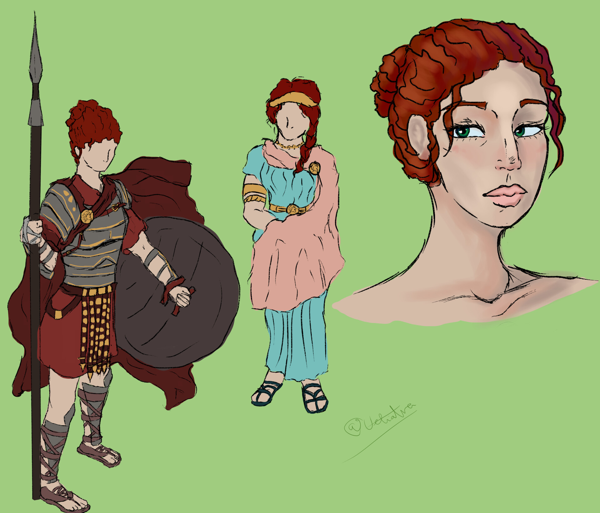 ArtStation - Roman inspired amazon