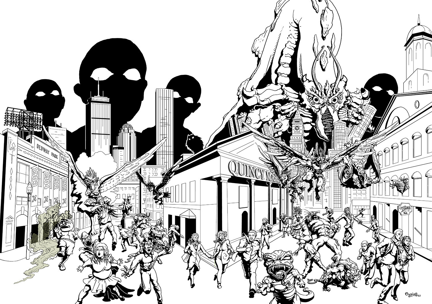 'Wicked Creatures' Cover Art Inks