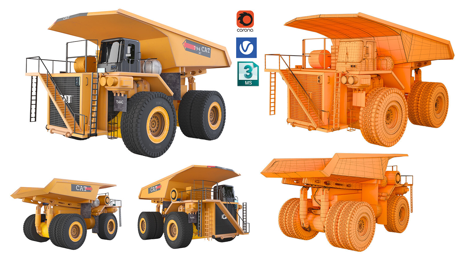 ArtStation - DUMP TRUCK AC 794 CAT