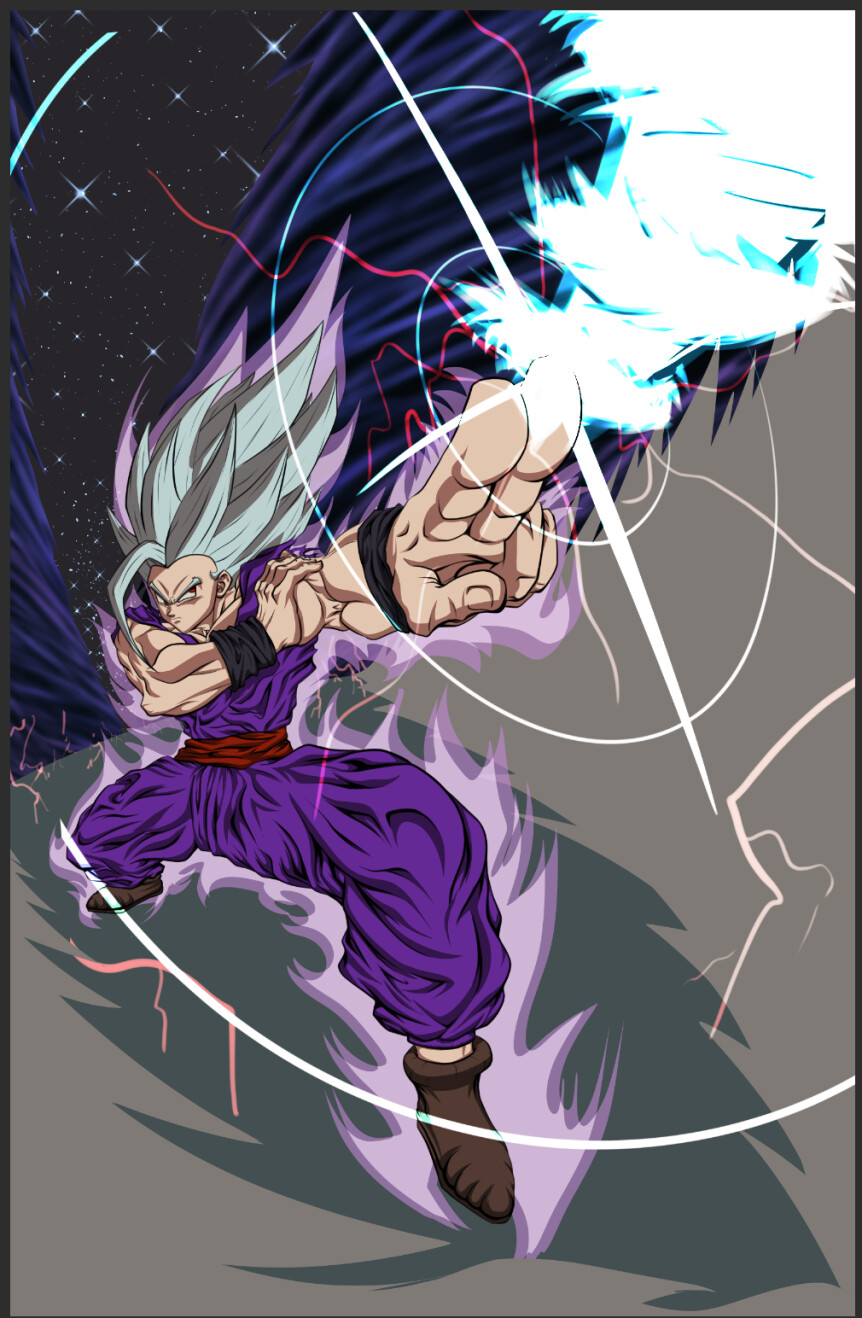 ArtStation - Dragonball Super Super Hero Gohan Beast - (Digital Art)