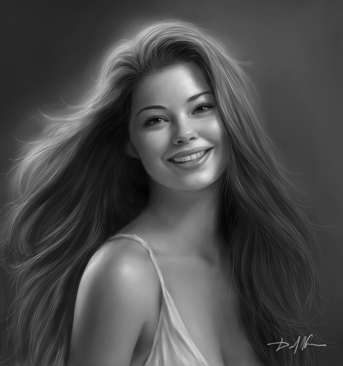 Digital don. Диджитал портрет. Зулфияхоним портреты Black White. Paint Art.