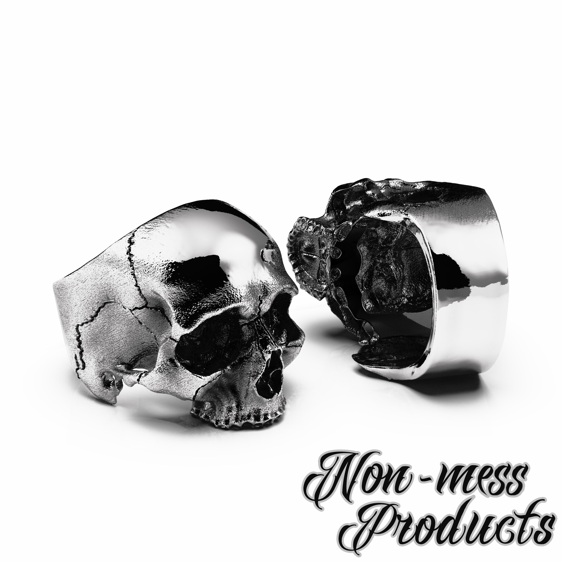 nonmessproducts - Toothless Skull Ring