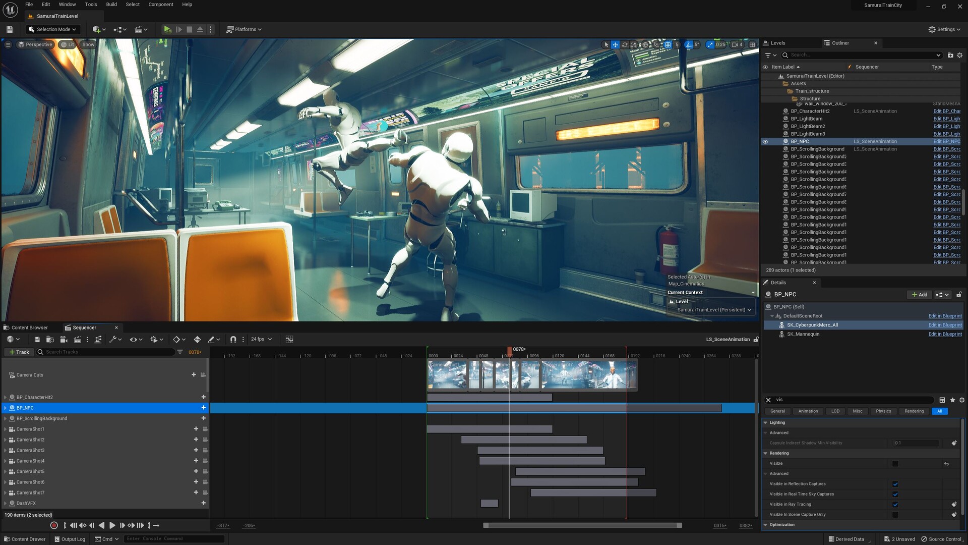 Matthew Palaje Train Action Scene Unreal Engine 5