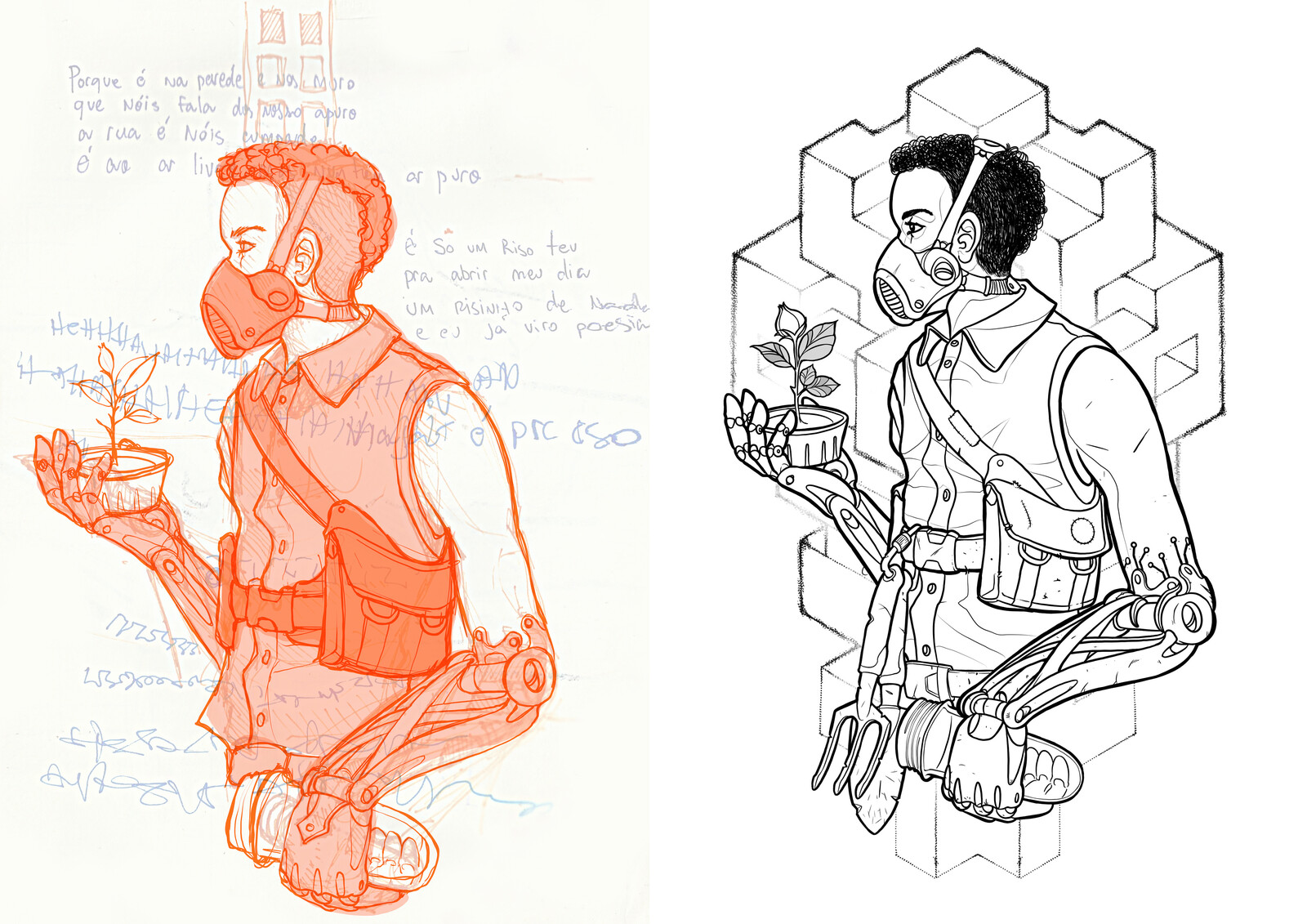 Digital sketching + Lineart