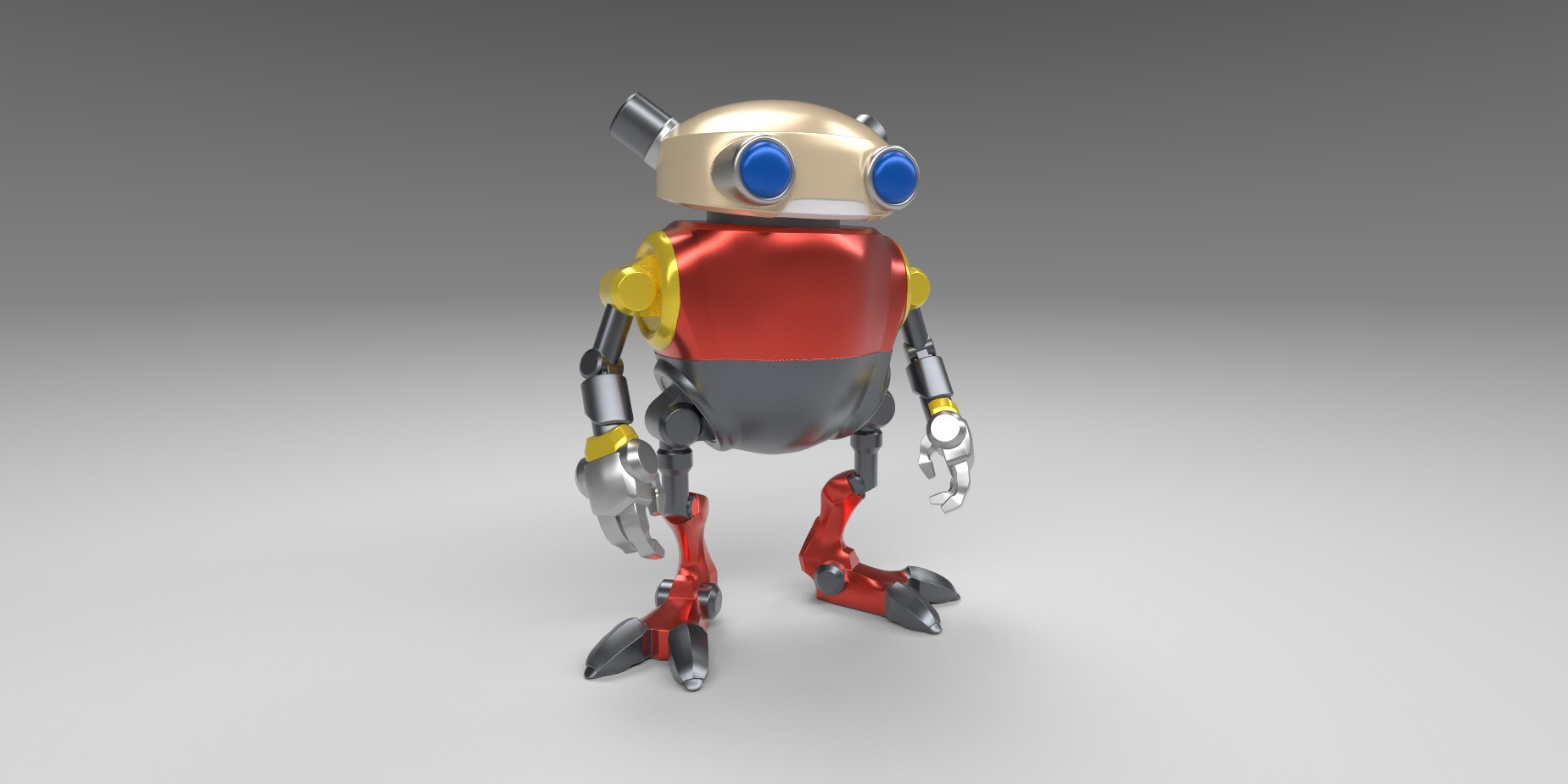 Cassidy Overmann Eggman Robot Look Development
