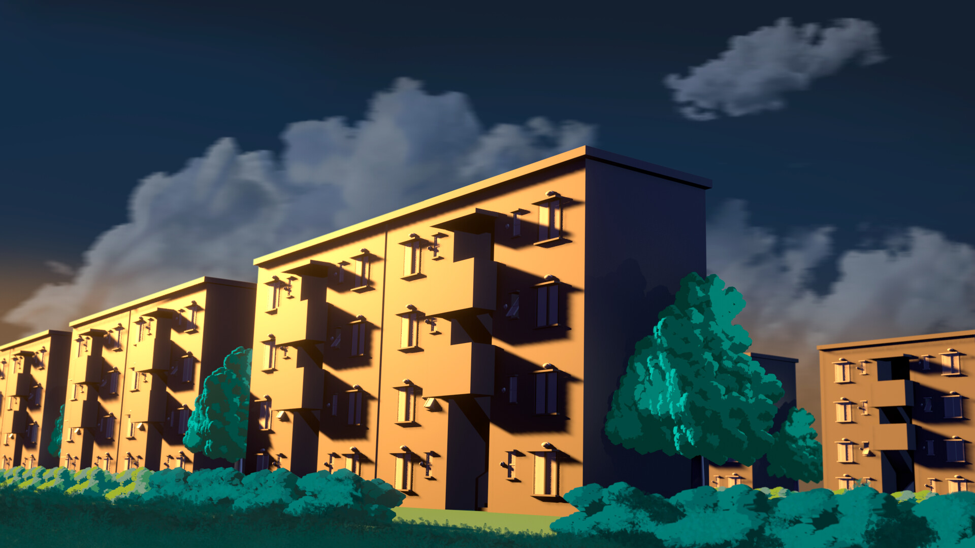 ArtStation Anime Building