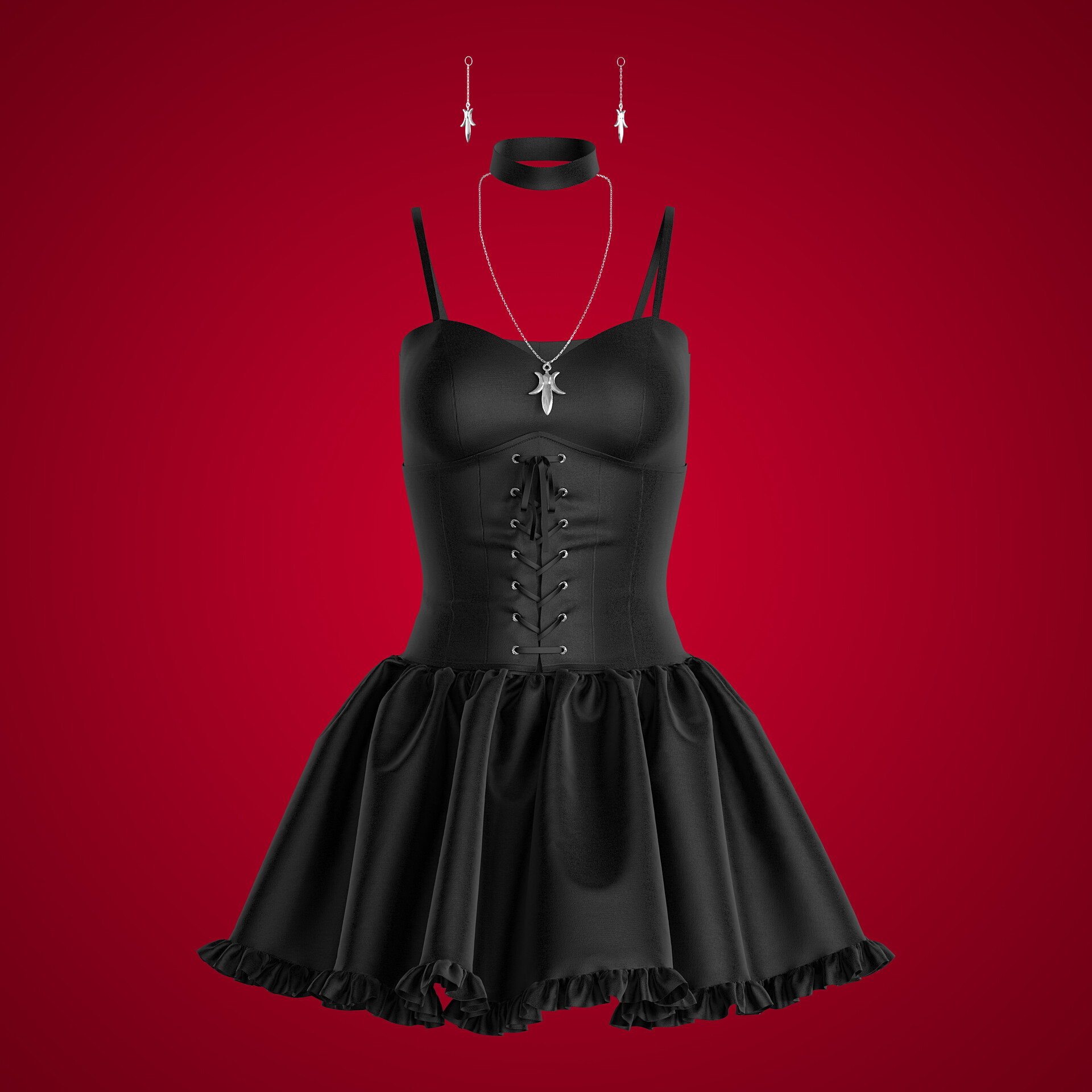 ArtStation - Gothic Outfit (Misa Amane Costume)