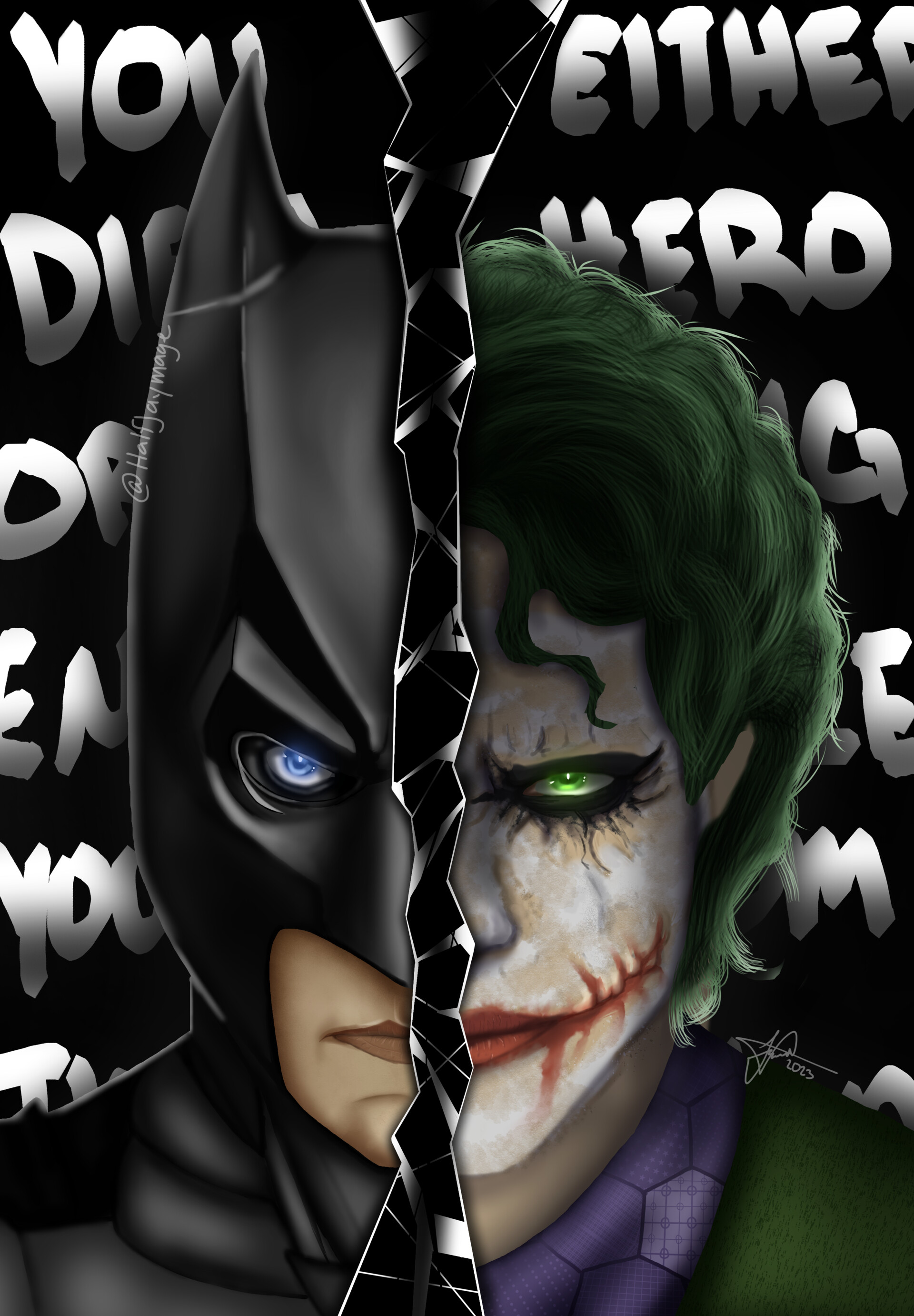 batman vs joker dark knight