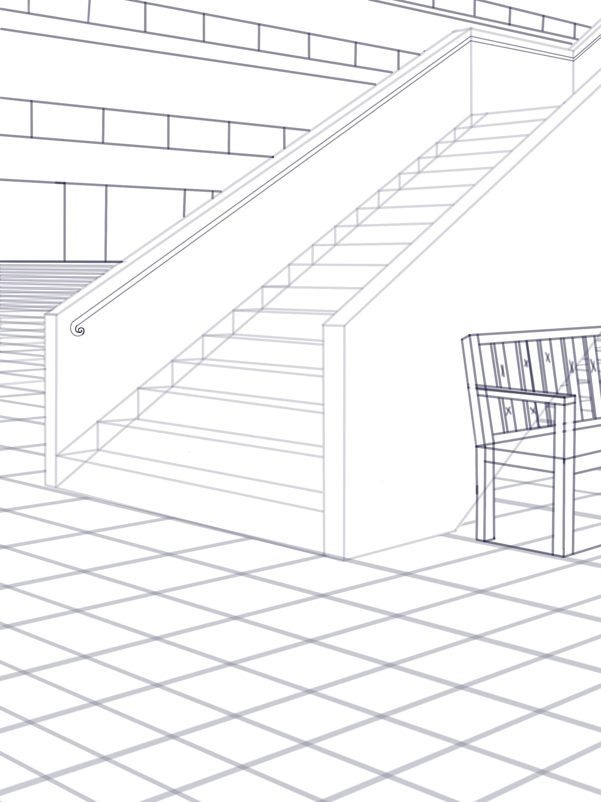 The sketch of Abandond Mall. 