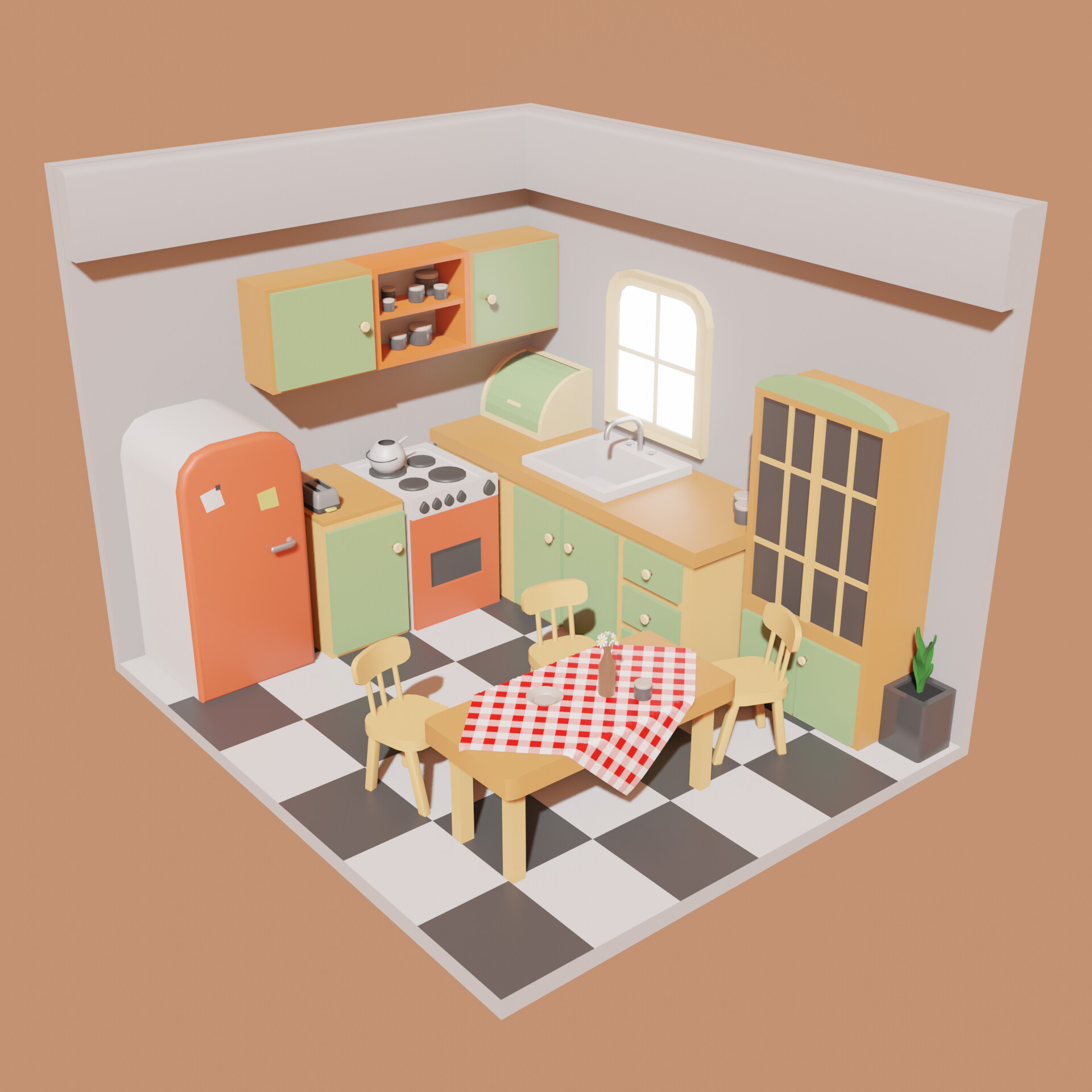 ArtStation - My 3D Kitchen Modeling Work