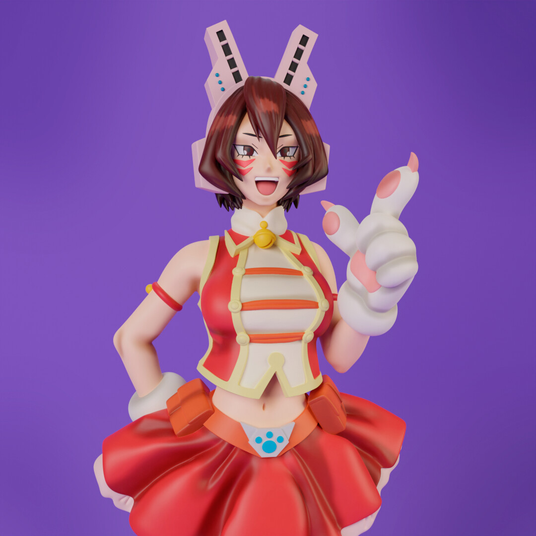ArtStation Shino Sosaki Mandalay My Hero Academia Sculpture