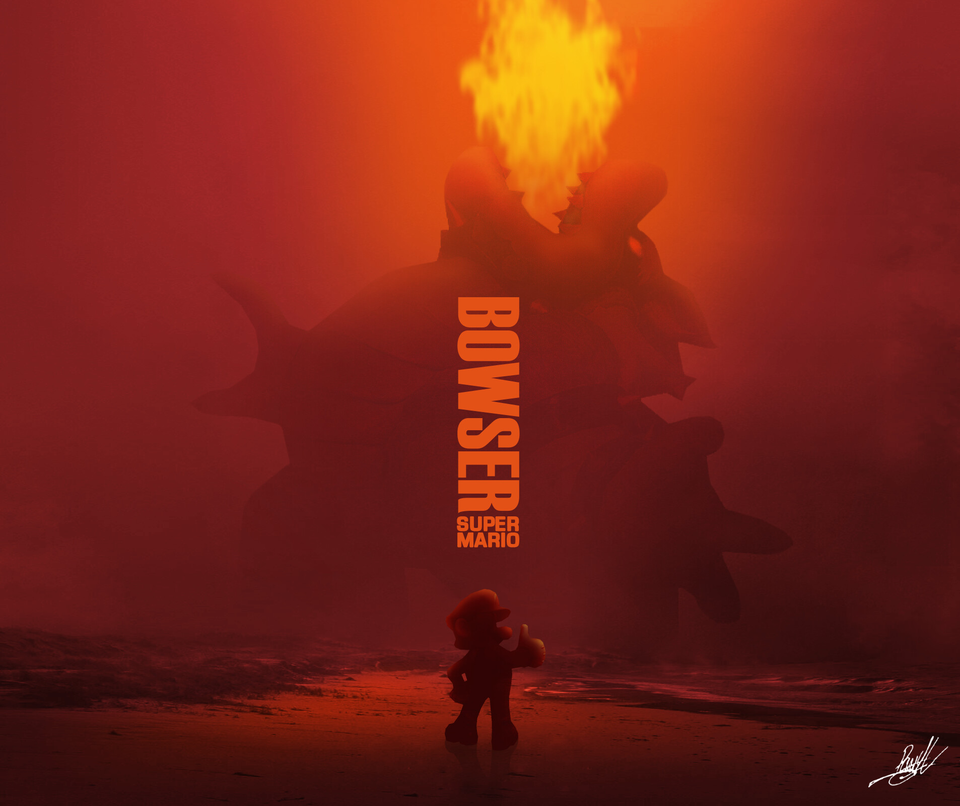 godzilla contra bowser