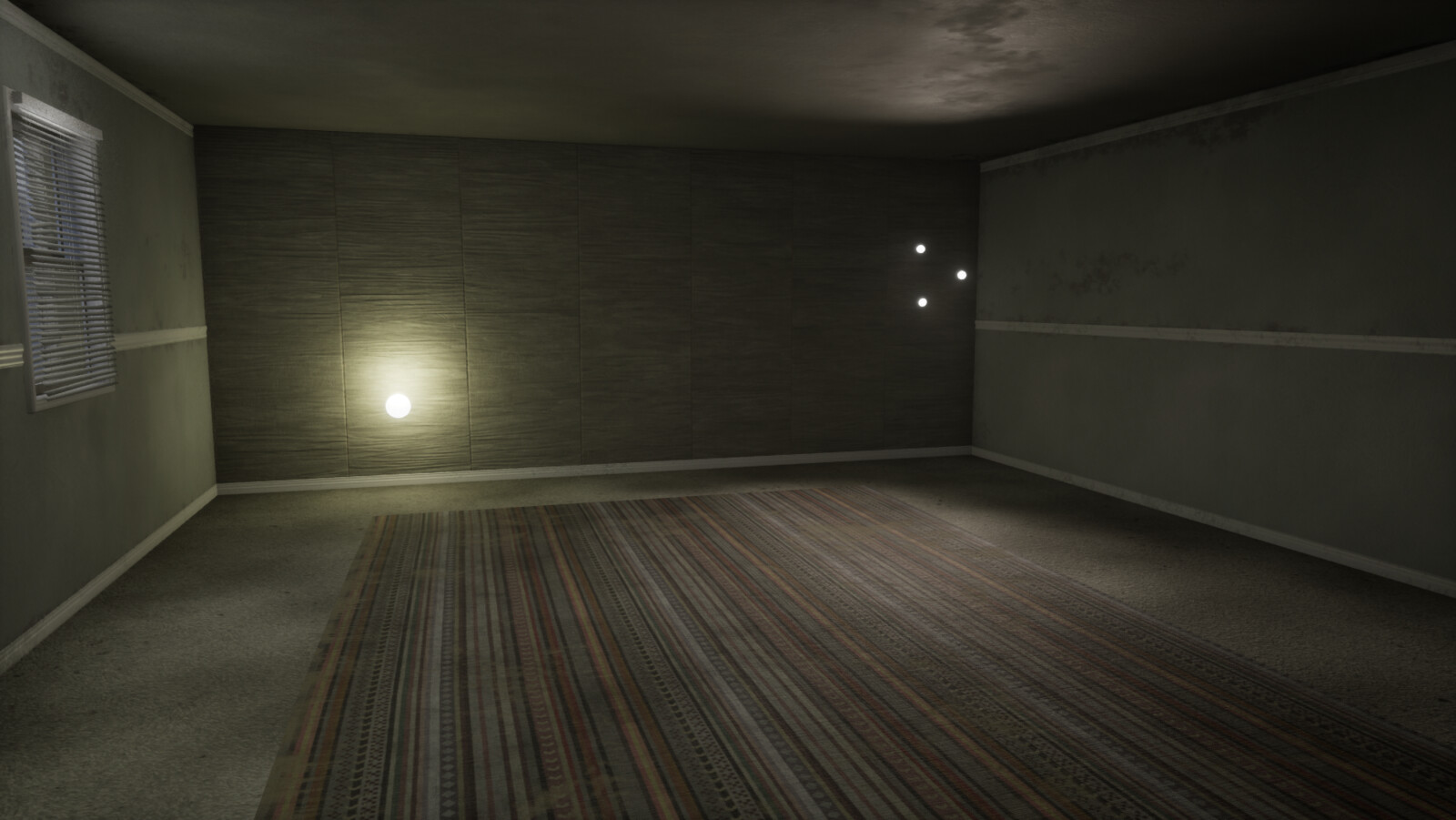Modeled and textured floors, walls, and windows.