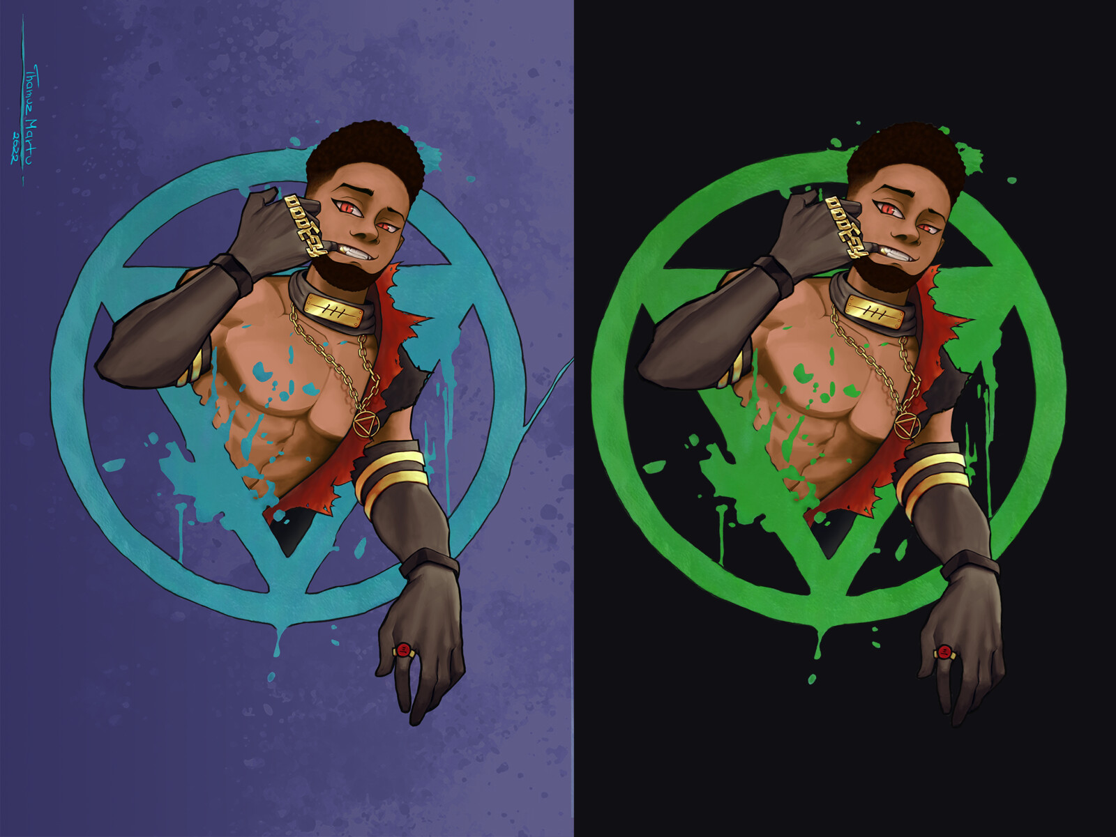 Digievolved FG. 2022 (Copied face from the Ban, because it felt too good to try and make better one.) 