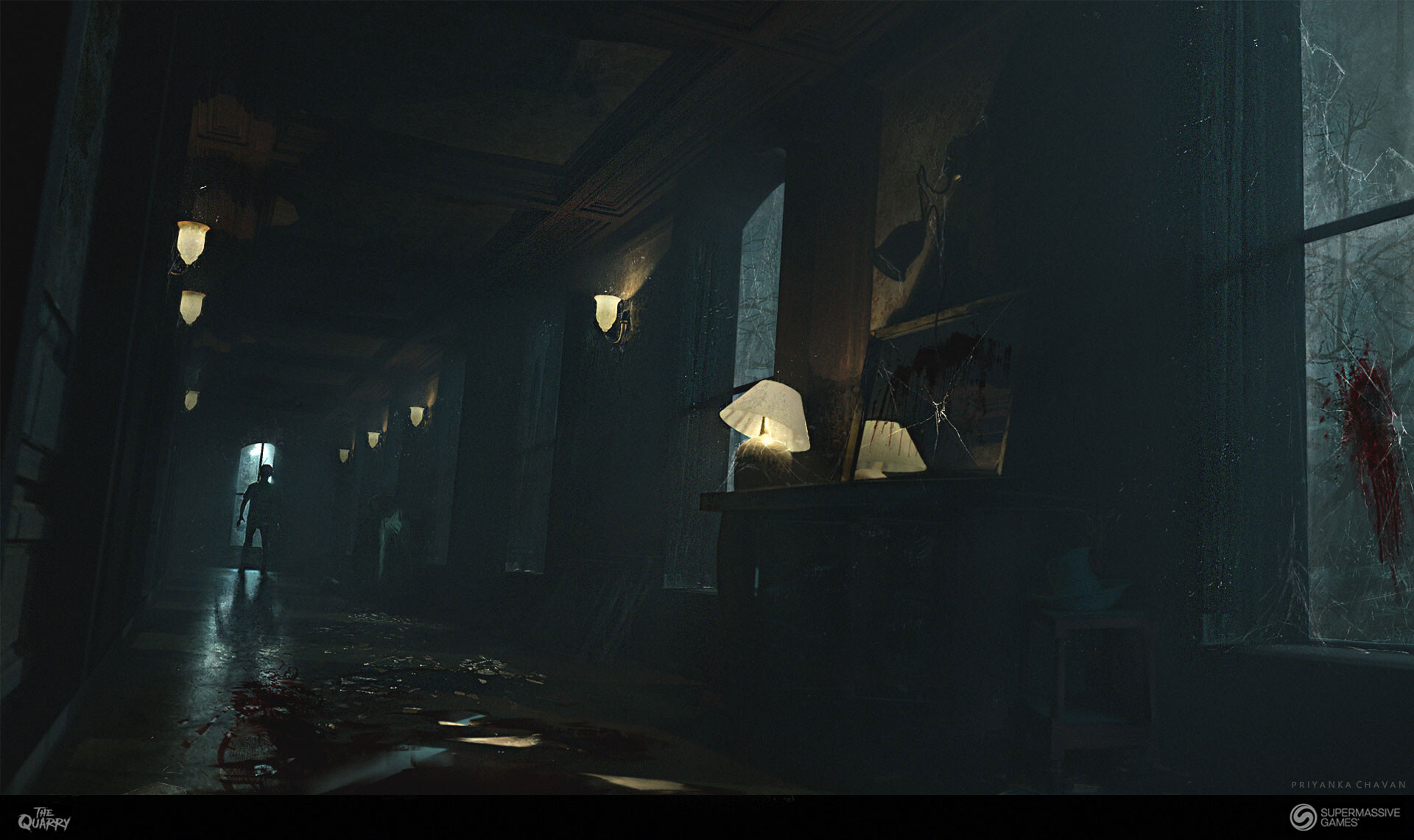 ArtStation The Quarry Corridor Concept