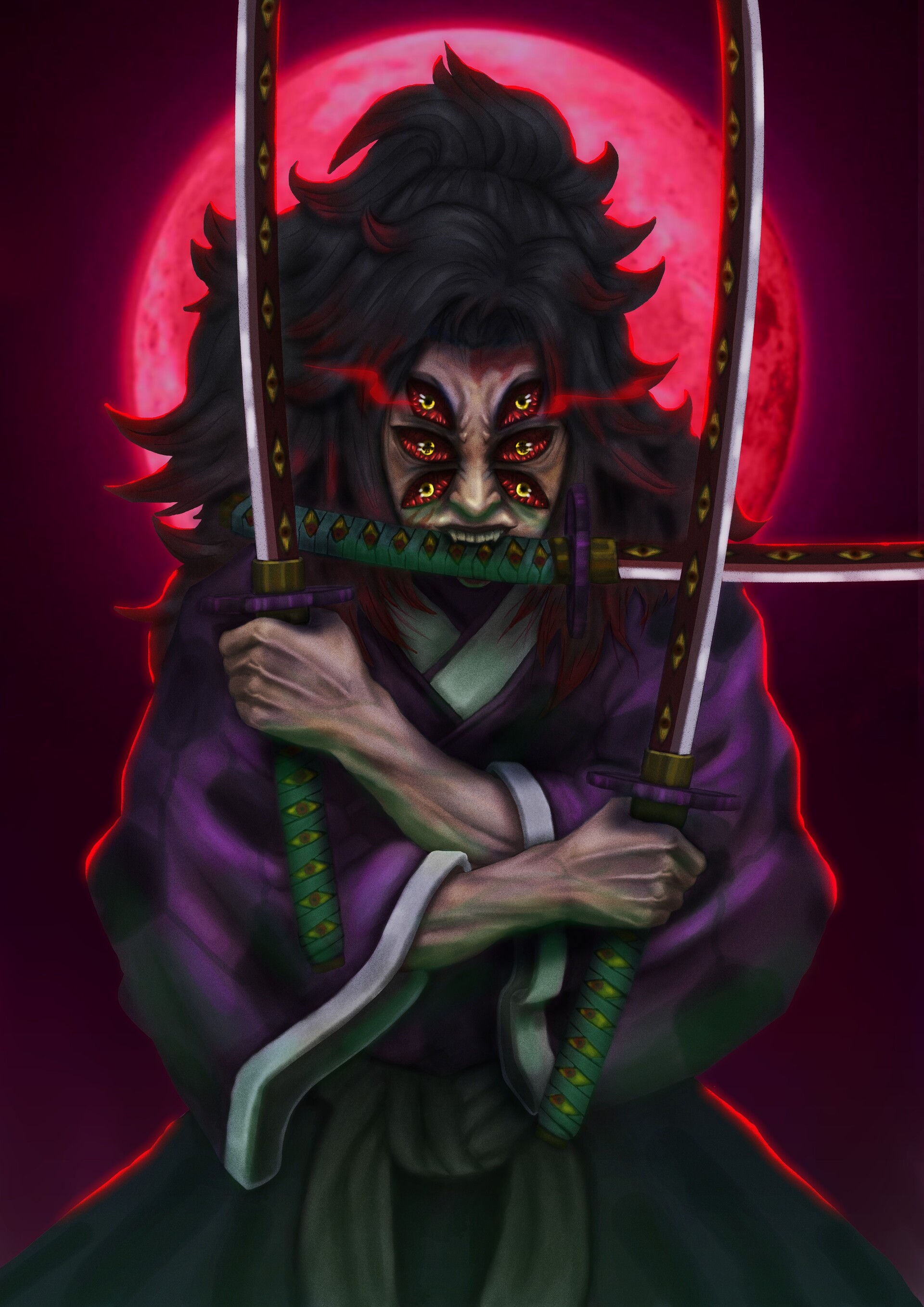 Lord Aeon Kokushibo Three Sword Style