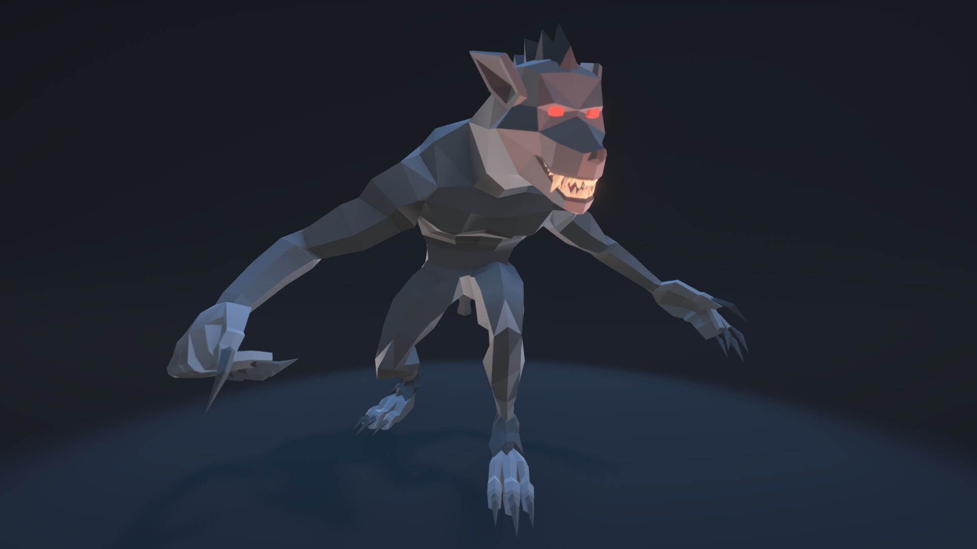 ArtStation - Werewolf - Polygonal Style