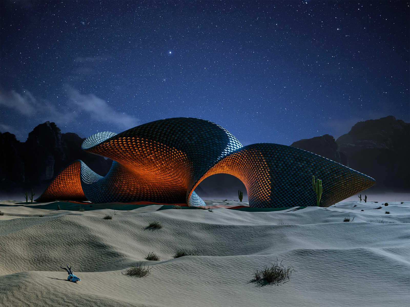 Night atmosphere.