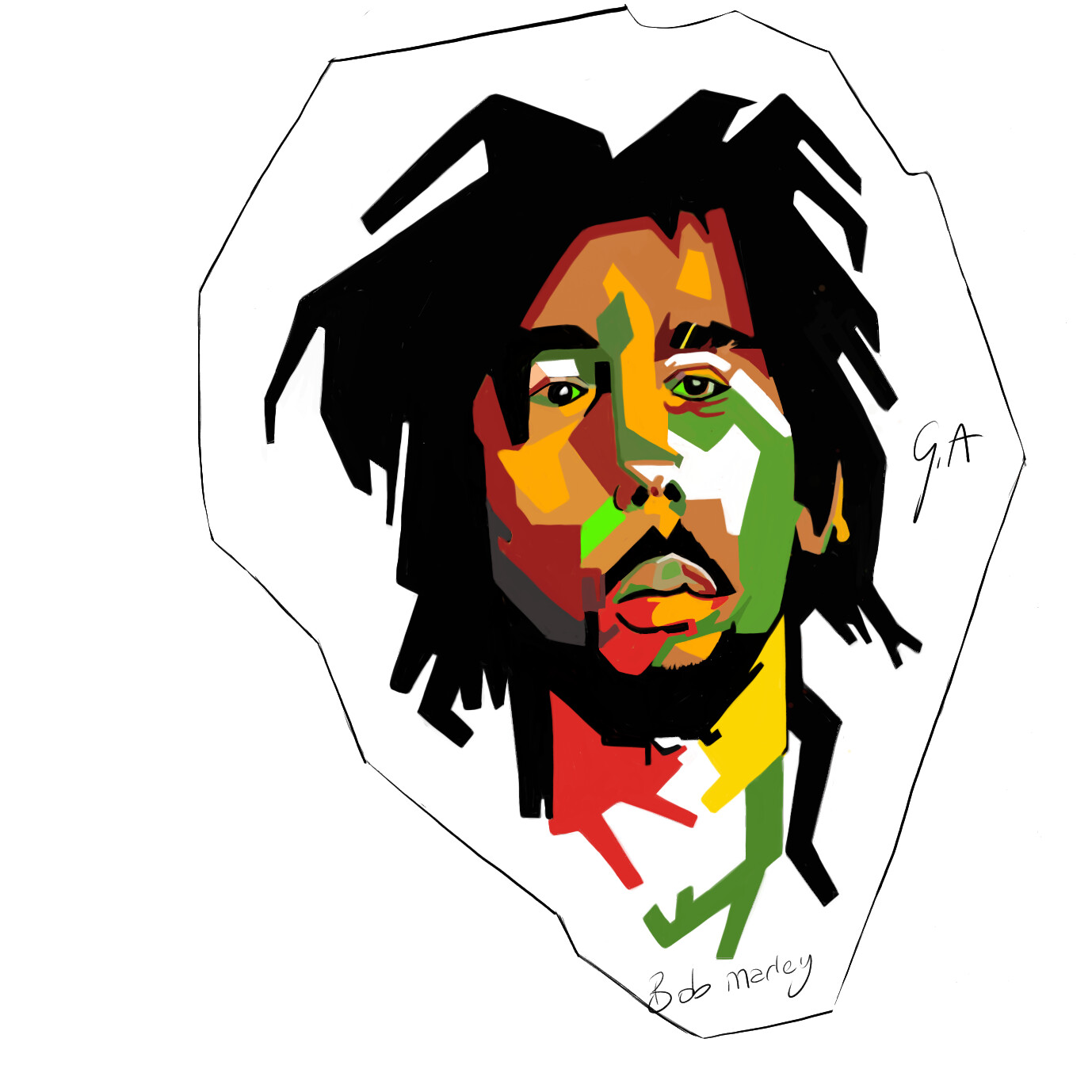 ArtStation - Bob Marley 💛