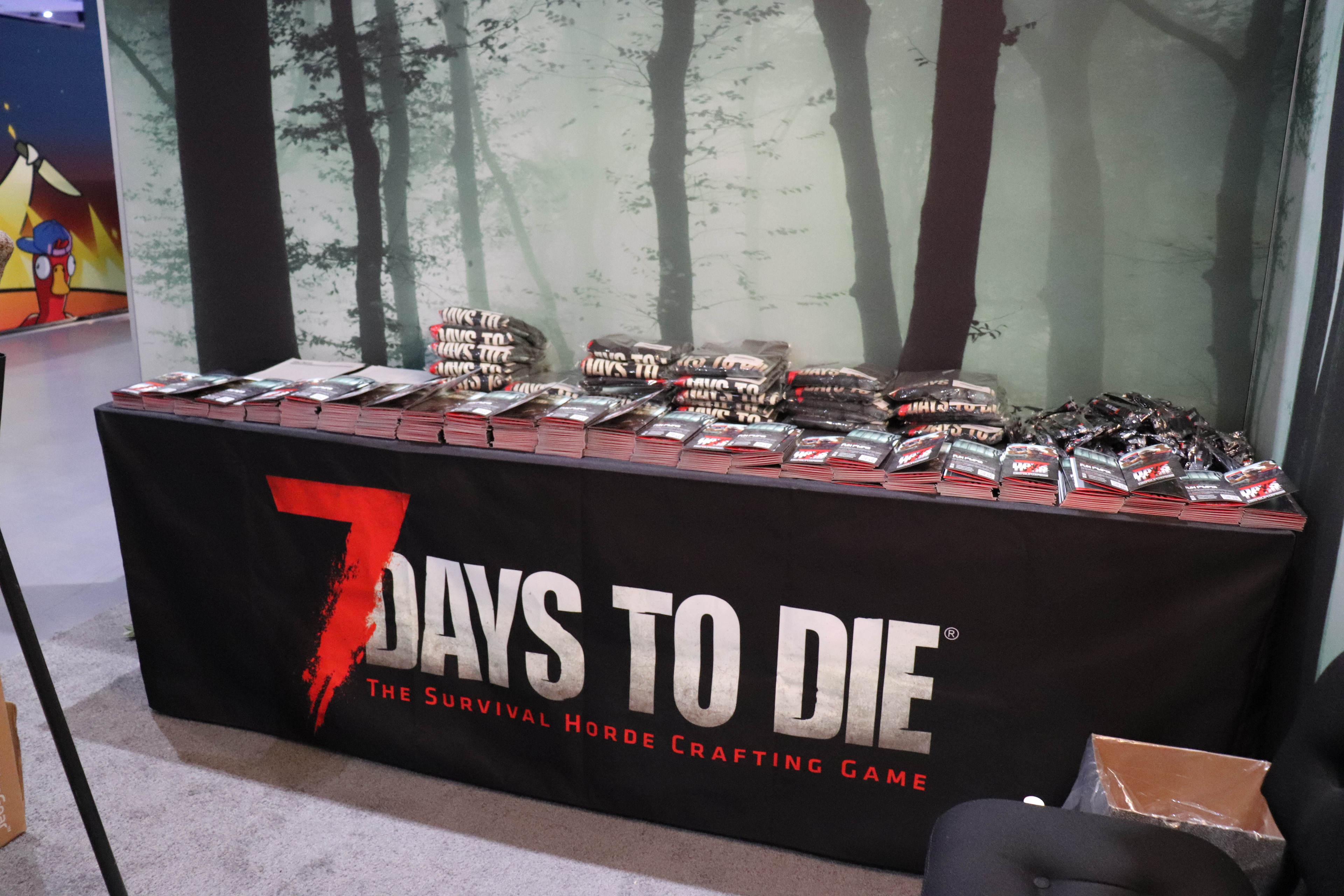 This table was setup with the event-specific merchandise and brochures we were giving away to attendees. I worked with a local printing company to produce the tablecloth and brochures, as well as the printed posters.