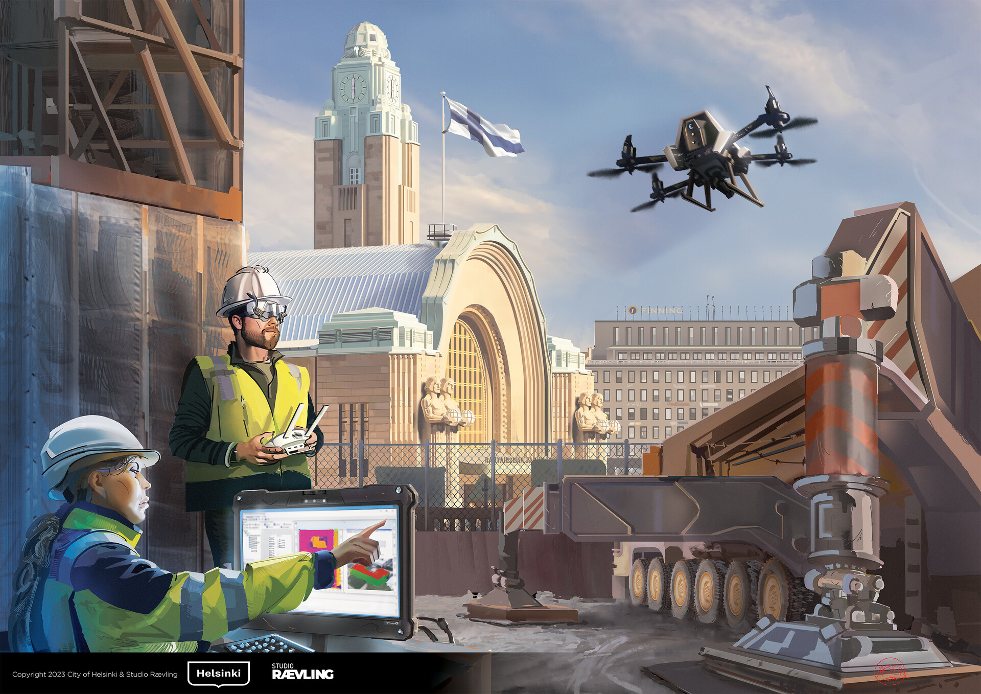 ArtStation - Future construction sites 2030