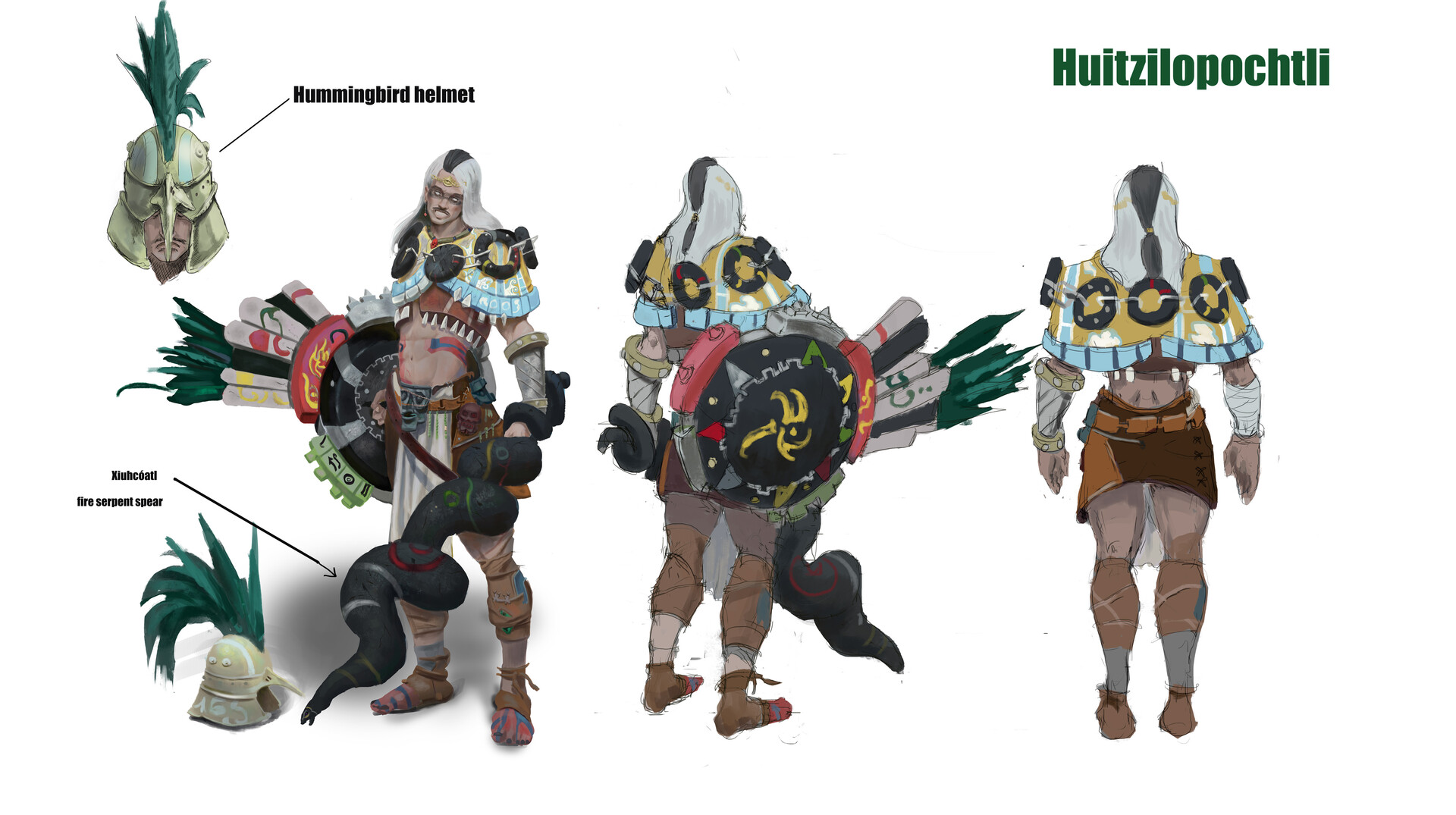ArtStation Huitzilopochtli concept art