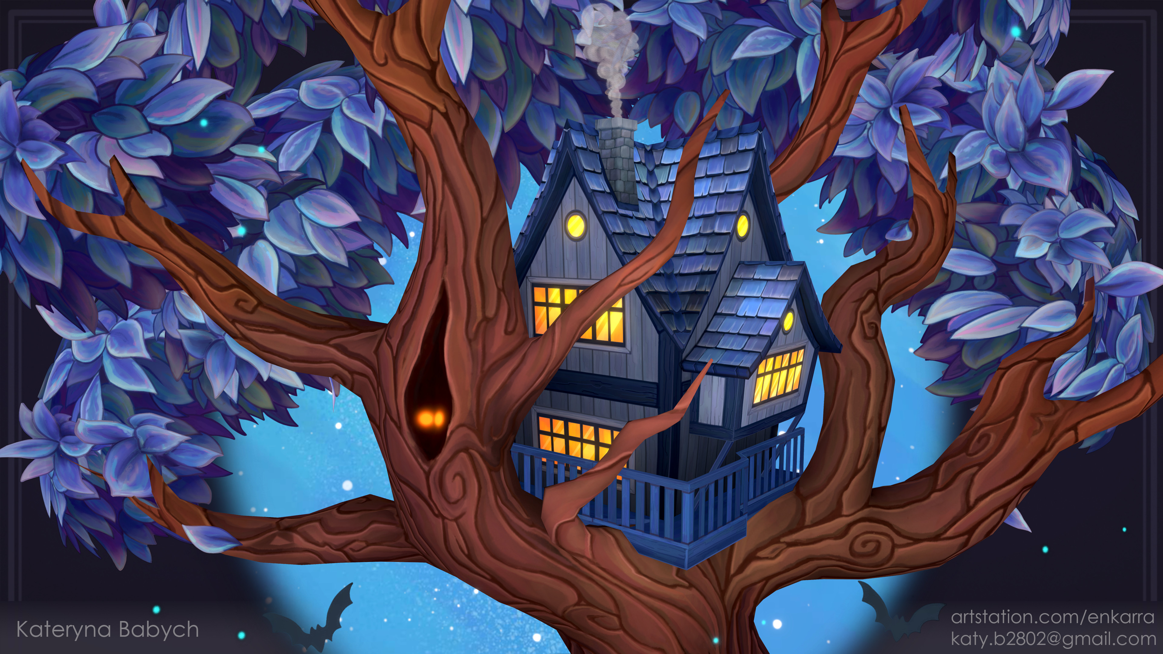 Isometric Pixel Treehouse by AIWTF Wall Art