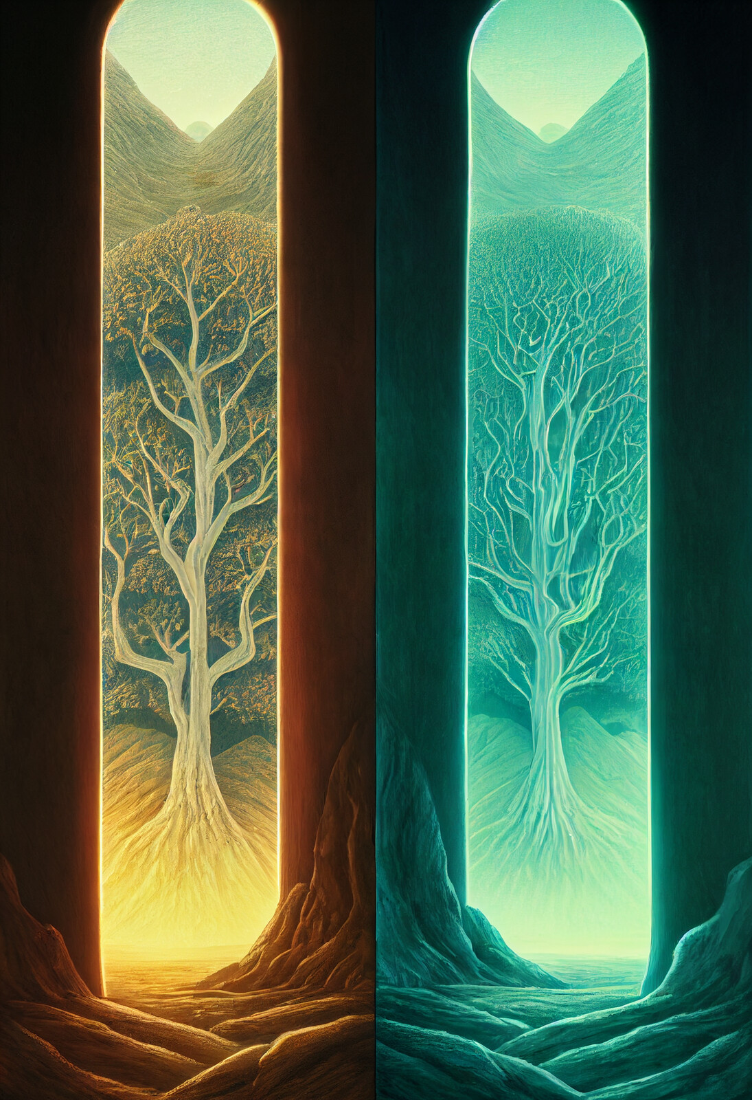 Telperion and Laurelin, the Two Trees of Valinor